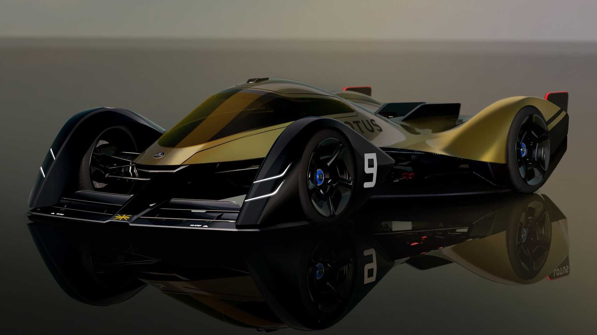 نمای جلو ابرخودروی مفهومی لوتوس / Lotus E-R9 Endurance Racer