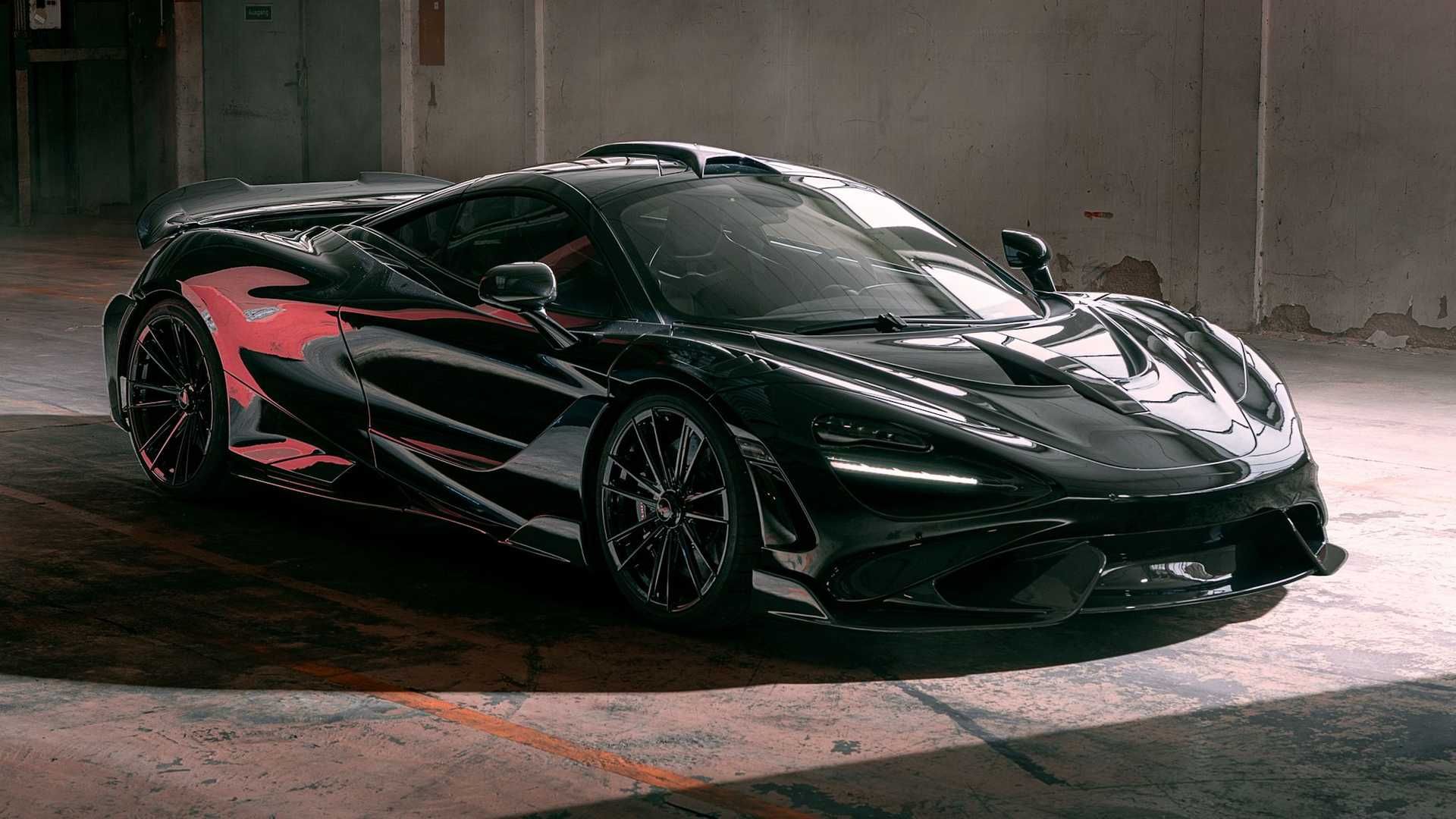 نمای نزدیک ظاهر بیرونی مک لارن 765LT / McLaren 765LT با تیونینگ نویتک / Novitec 