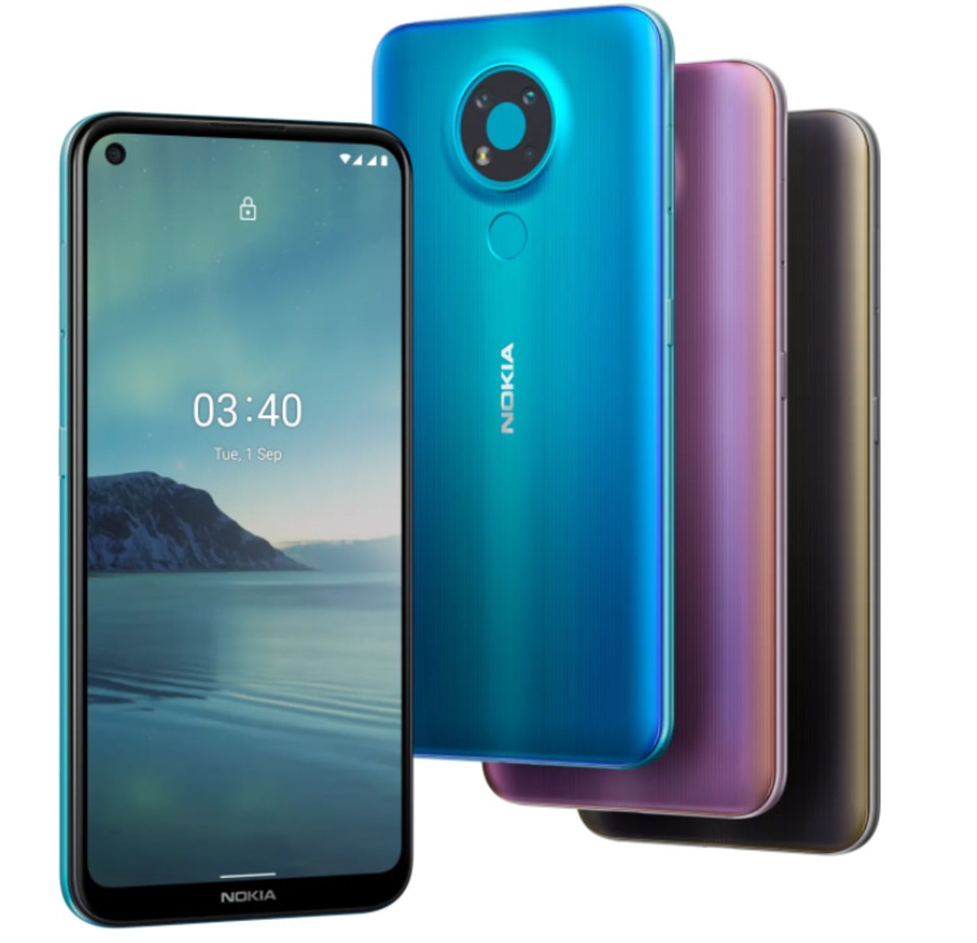 نمای پشت و جلو نوکیا 3.4