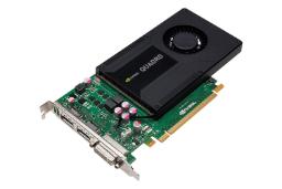 نمای جلو کارت گرافیک انویدیا Quadro K2000