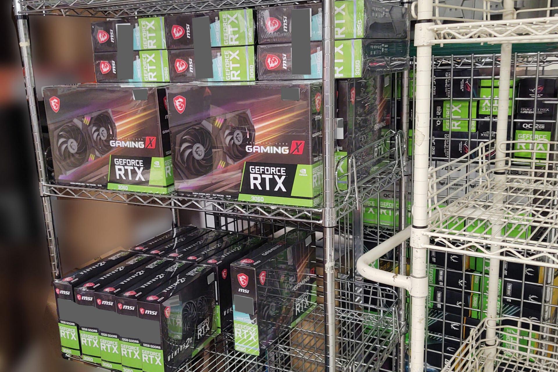 جعبه کارت گرافیک RTX 3060 انویدیا مدل ام اس آی / MSI