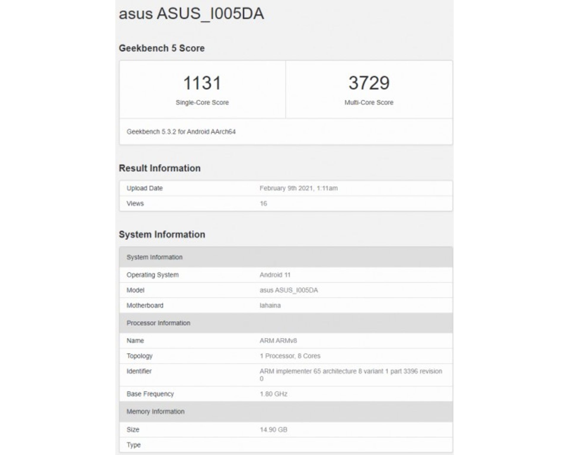 بنچمارک ایسوس راگ فون 5