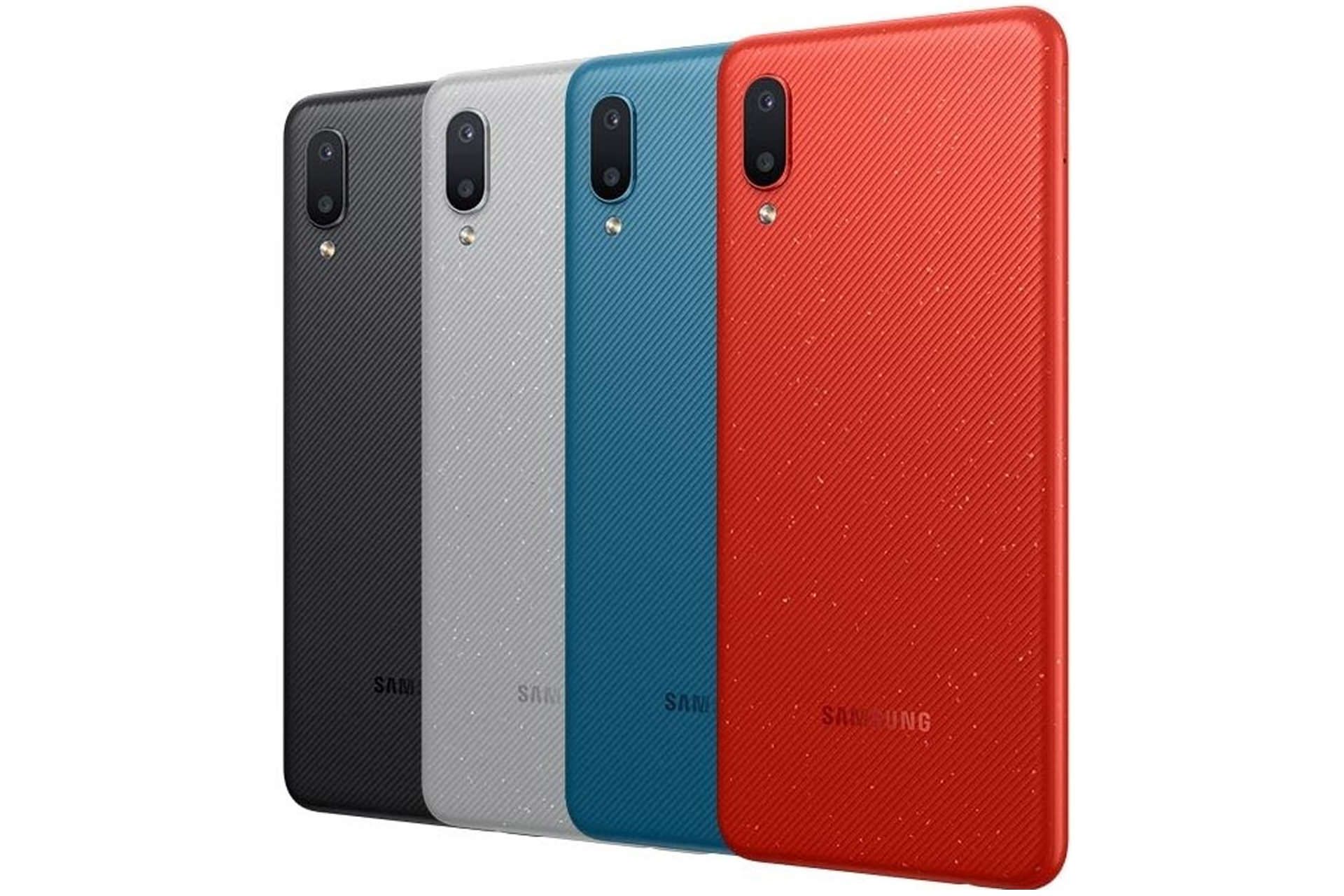 رنگ بندی گلکسی M02 سامسونگ نمای پشت