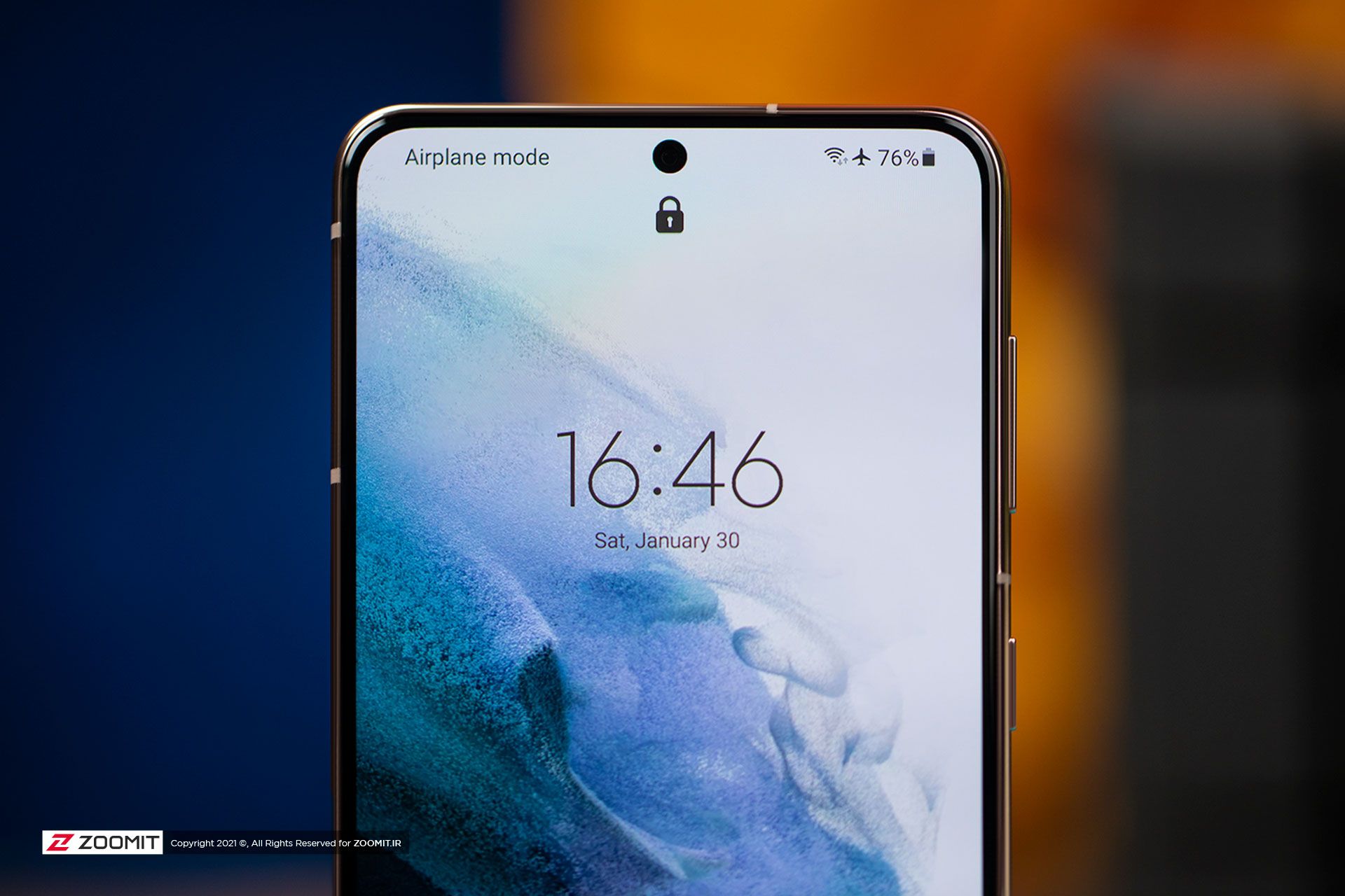 حاشیه بالای گلکسی اس ۲۱ سامسونگ