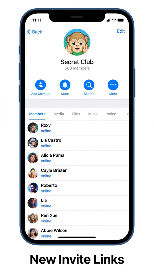 قابلیت لینک دعوت منقضی شونده در تلگرام / Telegram