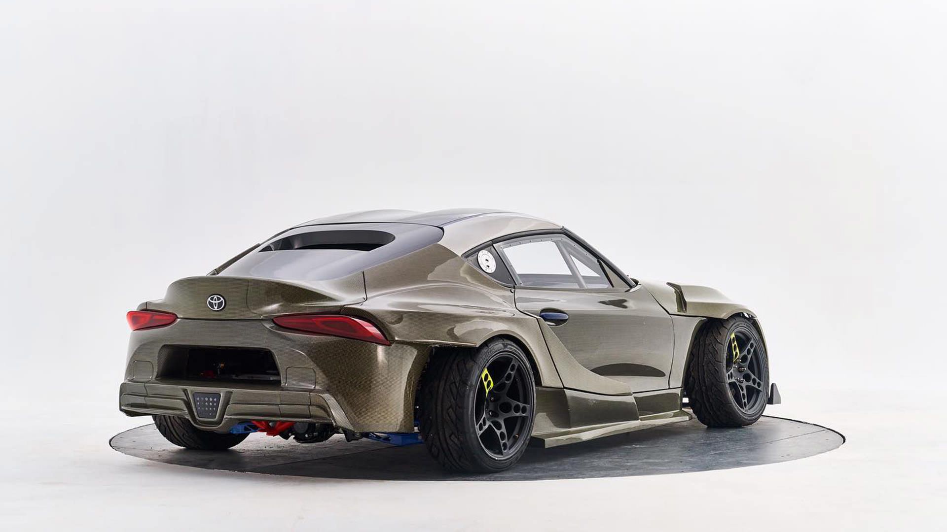 نمای جانبی تویوتا سوپرا دریفتر / Toyota Supra Drifter سبز رنگ