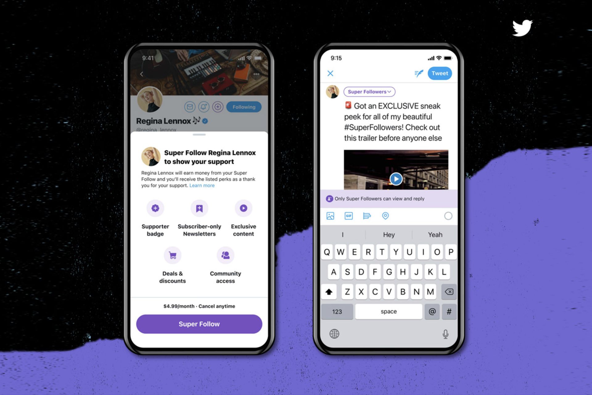 قابلیت Super Follows  توییتر / Twitter / توئیتر روی گوشی