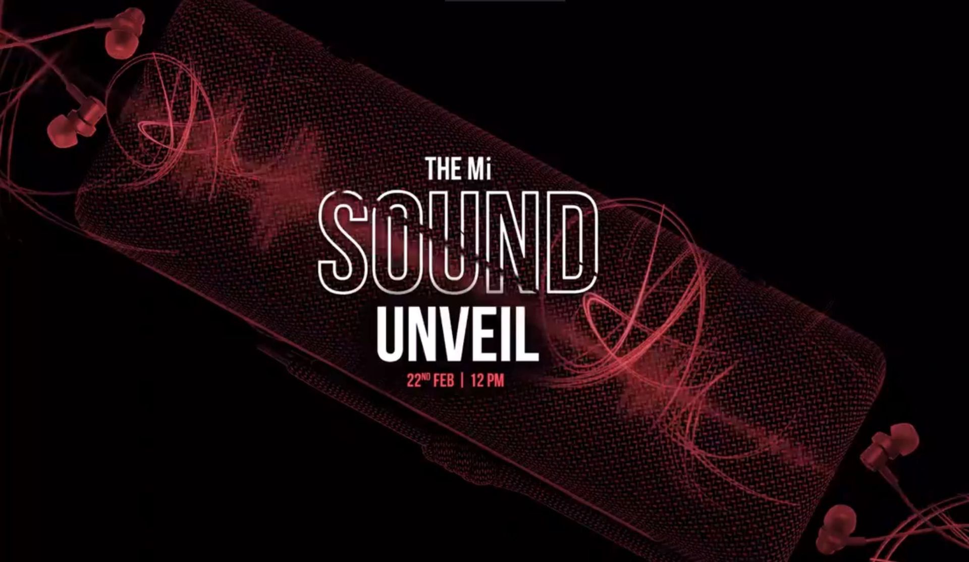 پوستر رویداد شیائومی برای 22 فوریه 2021 رونمایی محصولات صوتی