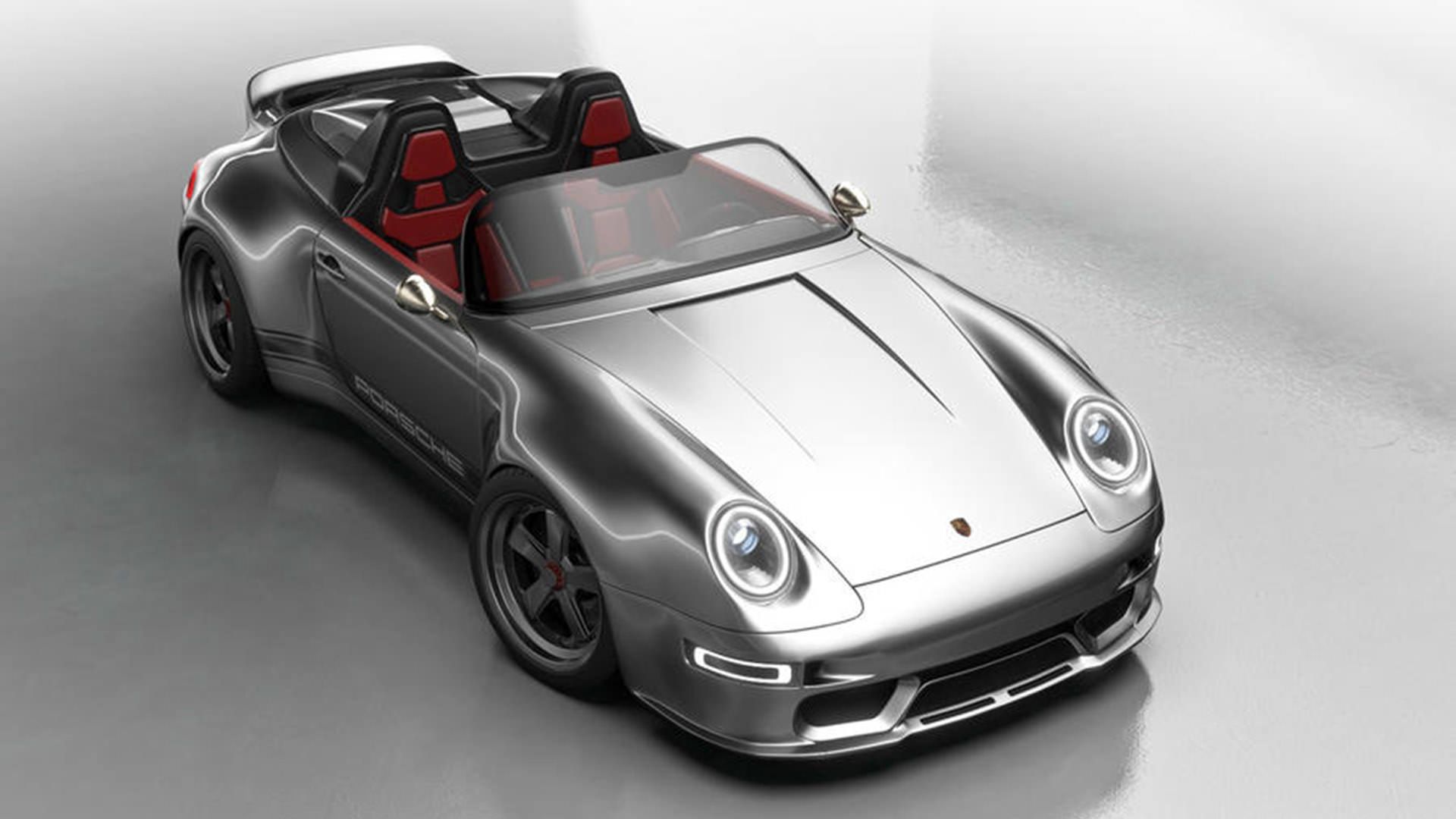 پورشه 993 اسپیدستر / Porsche 993 Speedster Remastered با تیونینگ گانتر ورکس نقره ای رنگ