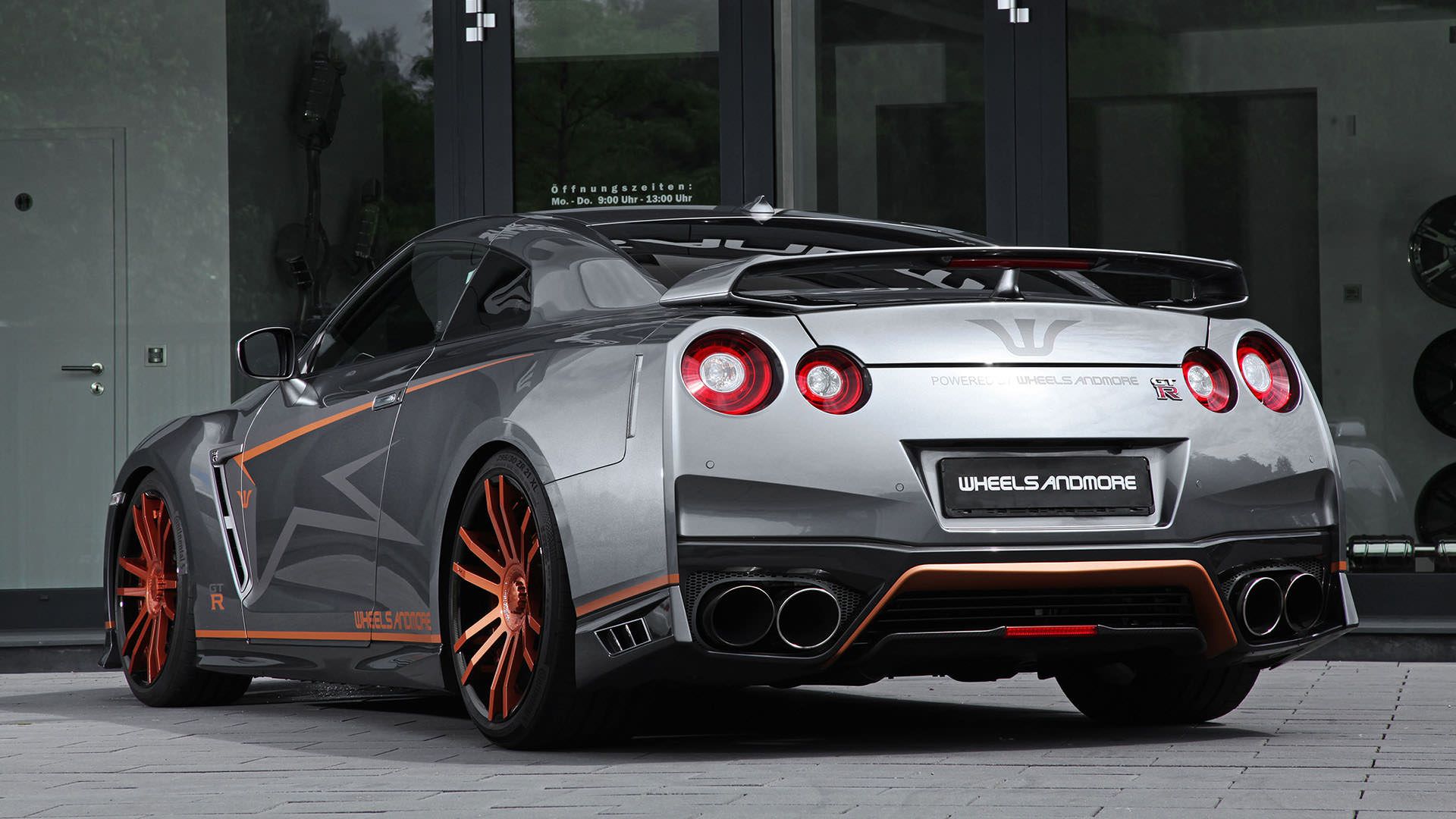 بخش عقب نیسان جی تی آر کرنک زیلا / Nissan GT-R تیونینگ ویلزاندمور / Nissan GT-R Tuning Project „CrankZilla“ by Wheelsandmore خاکستری 