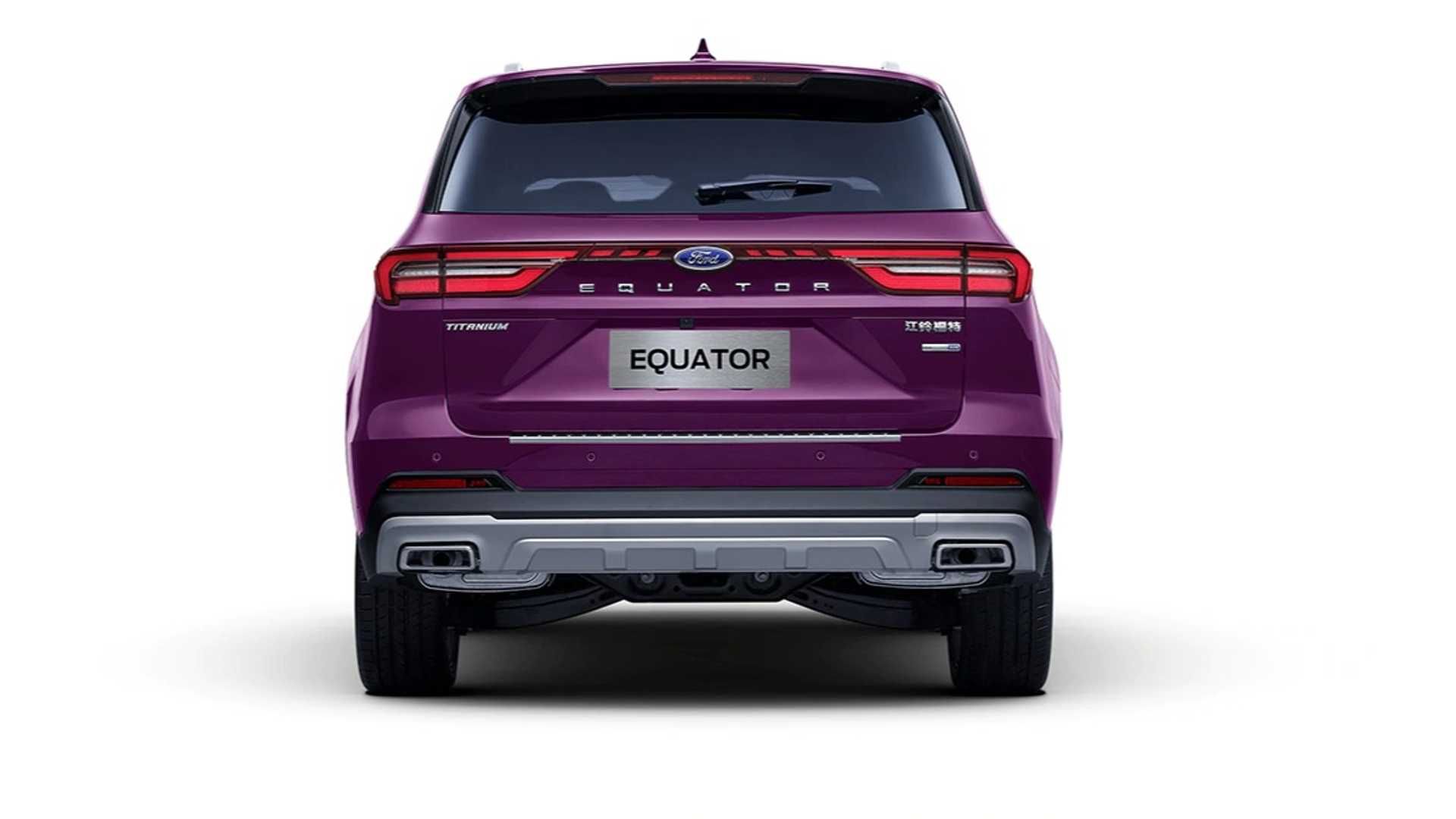 مرجع متخصصين ايران نماي عقب شاسي بلند فورد اكويتور / Ford Equator SUV رنگ بنفش