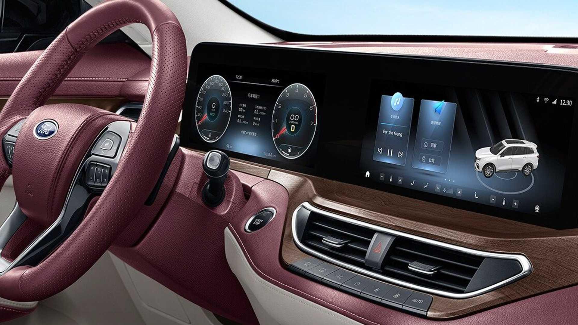 داشبورد و فرمان شاسی بلند فورد اکویتور / Ford Equator SUV رنگ بنفش