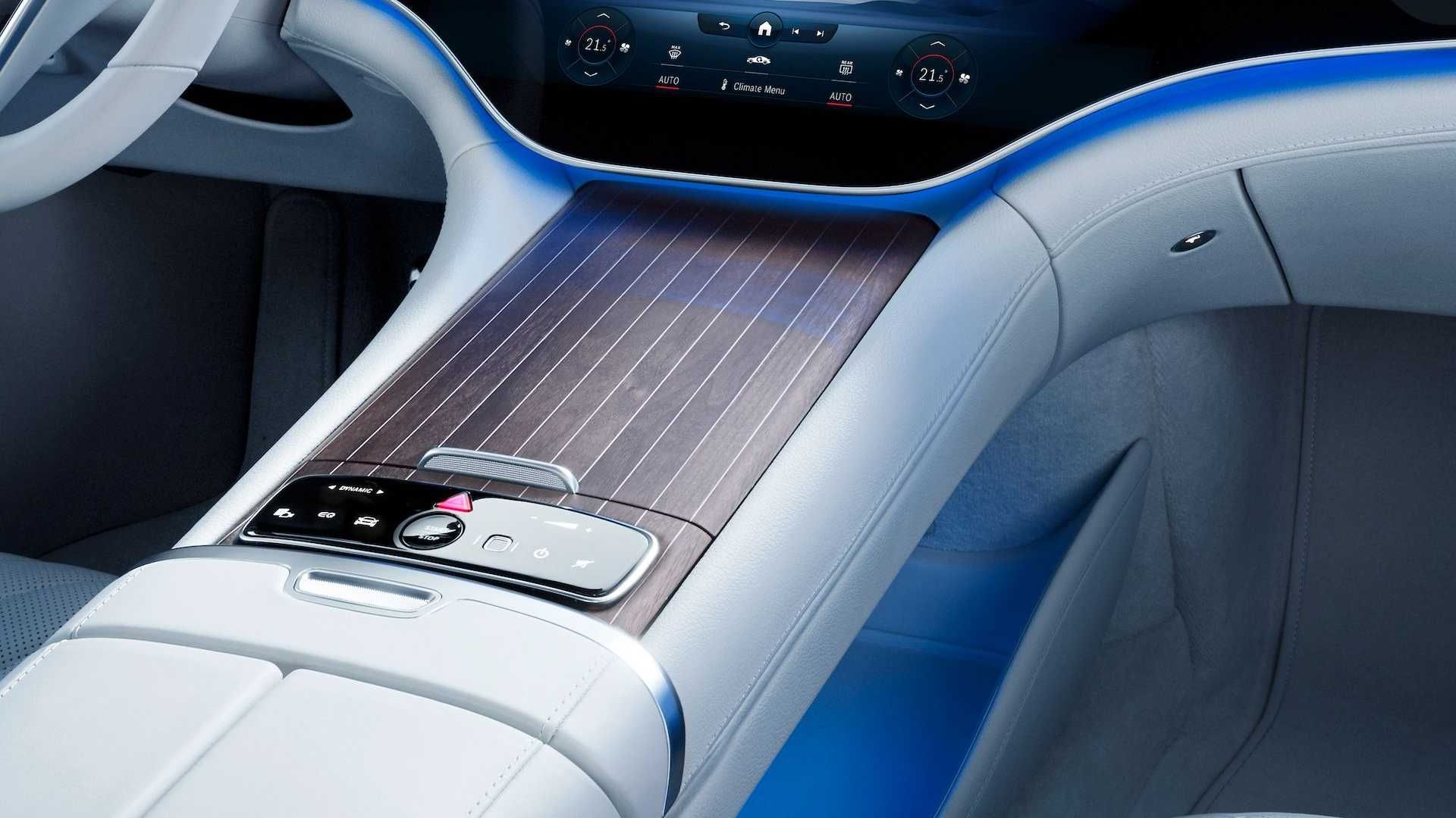 Mercedes-Benz EQS Interior نمای کنسول مرسدس بنز ای کیو اس