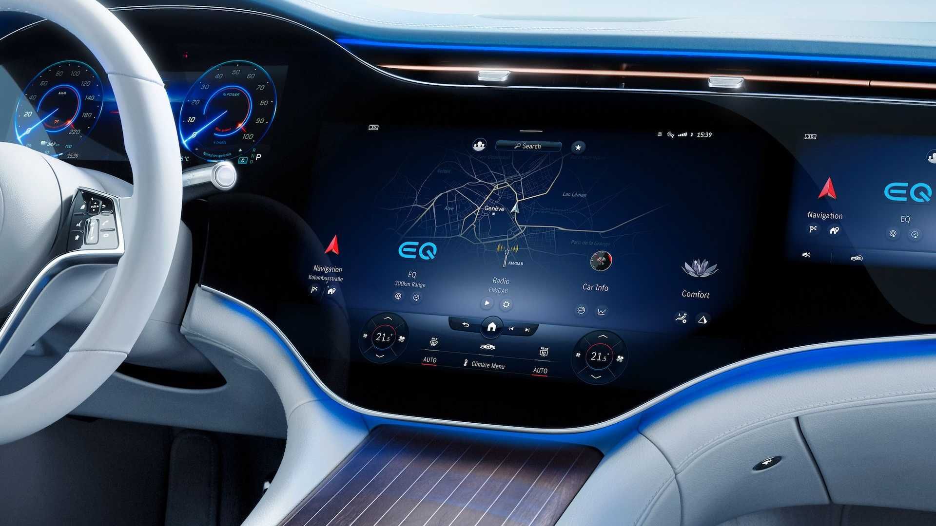 Mercedes-Benz EQS Interior نمایشگر اصلی مرسدس بنز ای کیو اس