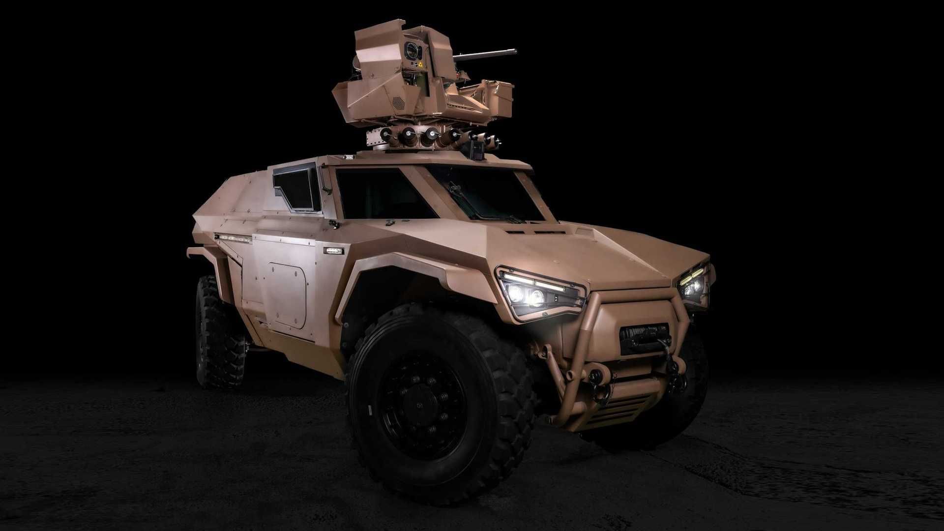 نسخه شناسایی شاسی بلند نظامی آرکیوس اسکارابی / Arquus Scarabee Hybrid Military SUV