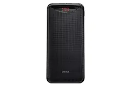 نمای روبرو پاور بانک باسئوس Baseus Gentleman Digital Display 10000mAh با ظرفیت 10000 میلی‌آمپر ساع