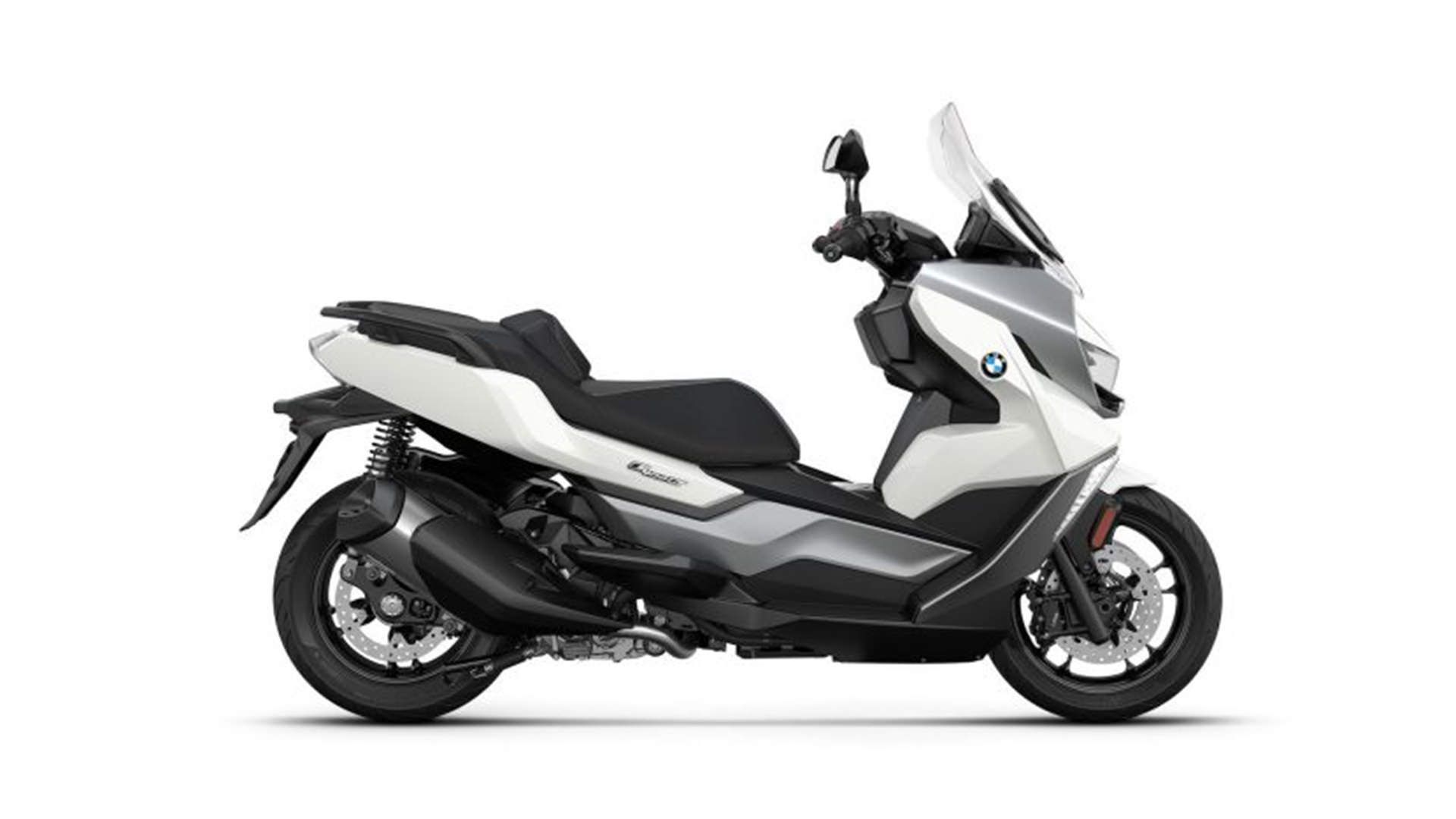 نمای جانبی اسکوتر بی ام و / BMW Scooter خاکستری رنگ