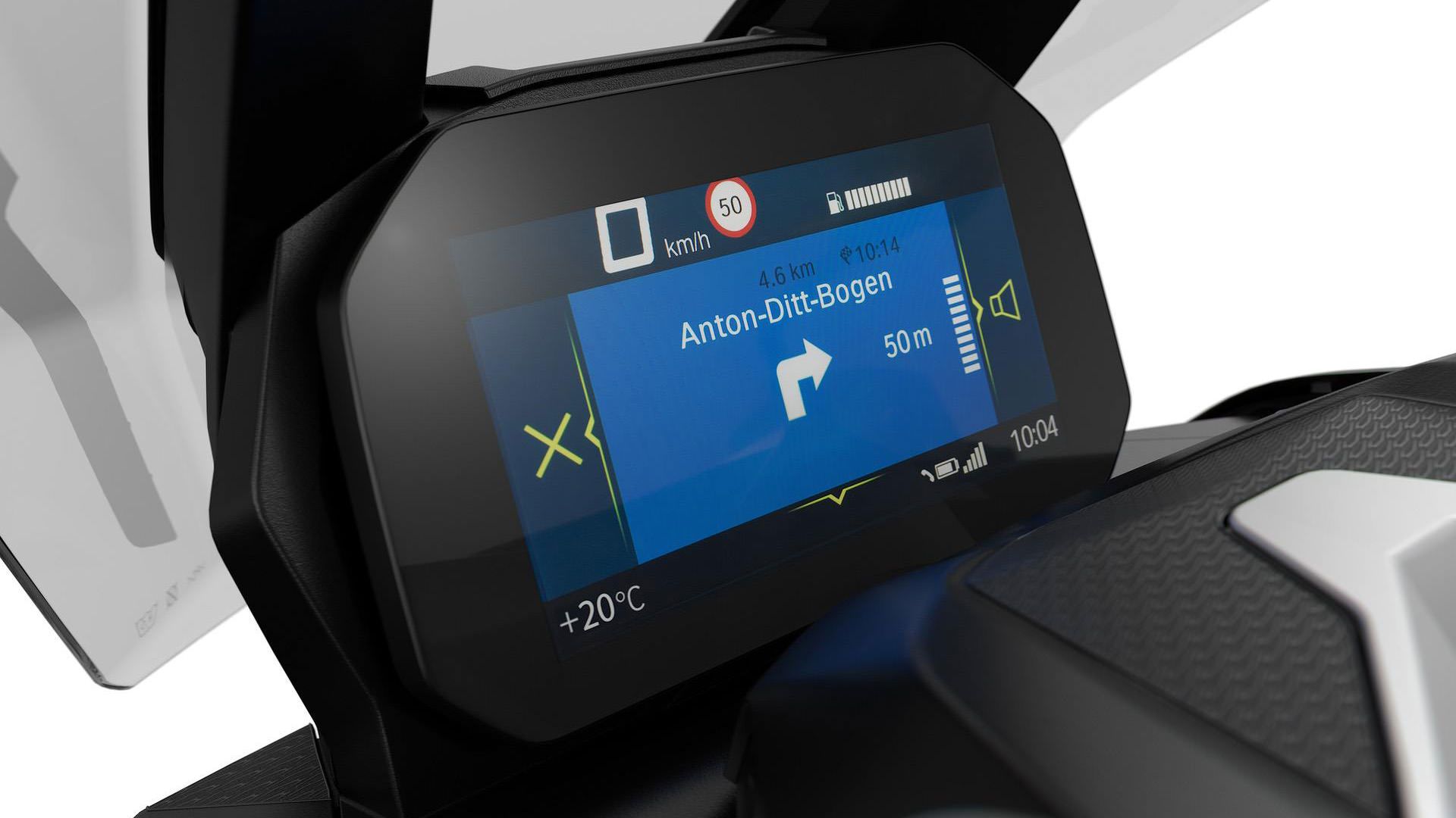 نمایشگر اسکوتر بی ام و / BMW Scooter خاکستری رنگ