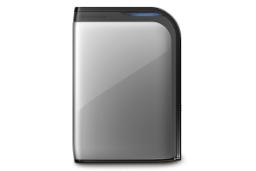 نمای جلو هارد دیسک بوفالو HD-PZU3 HD-PZ1.0U3S ظرفیت 1 ترابایت رنگ نقره ای