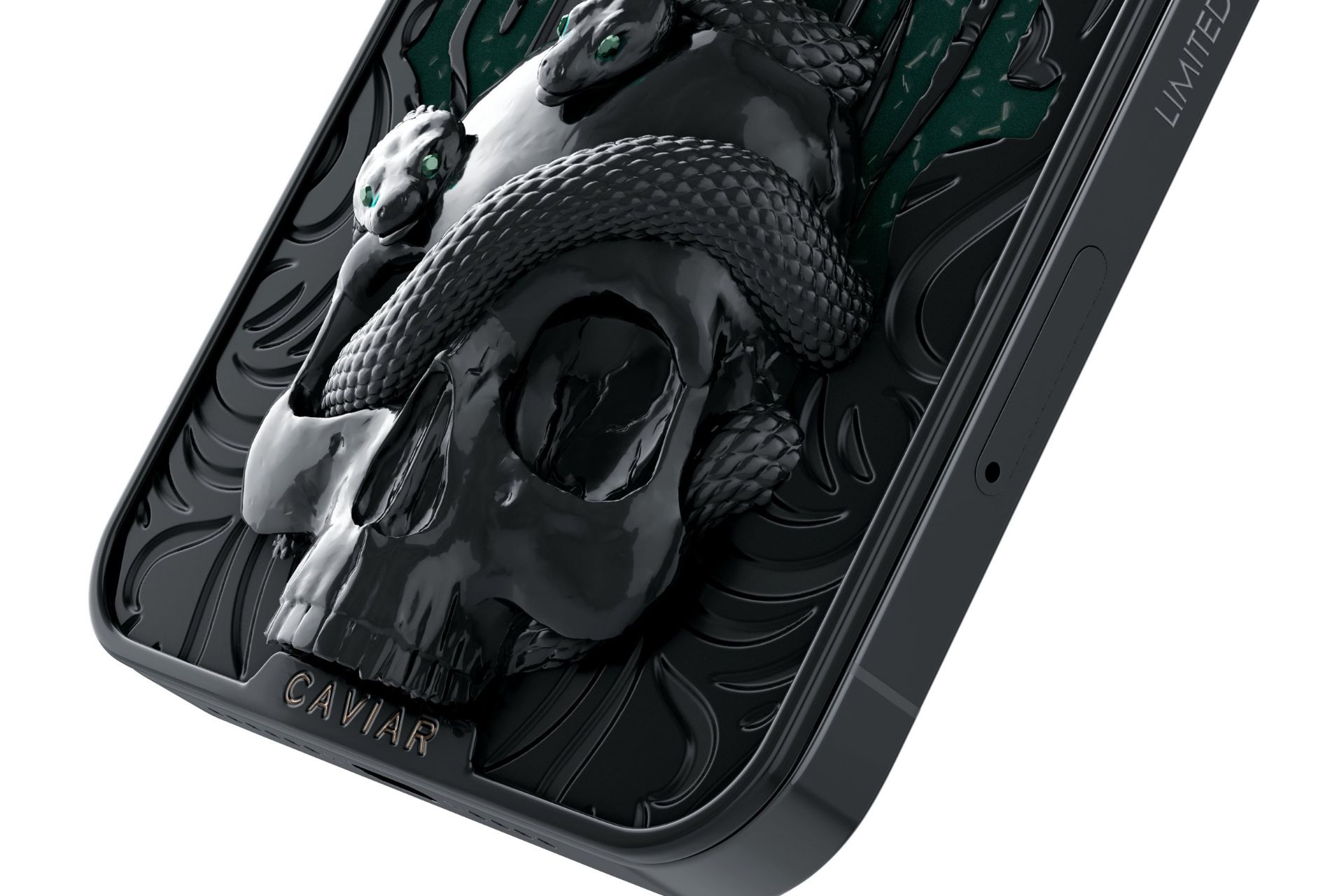 آیفون 12 پرو کاویار مورتال کامبت شنگ سونگ نمای نزدیک جمجمه