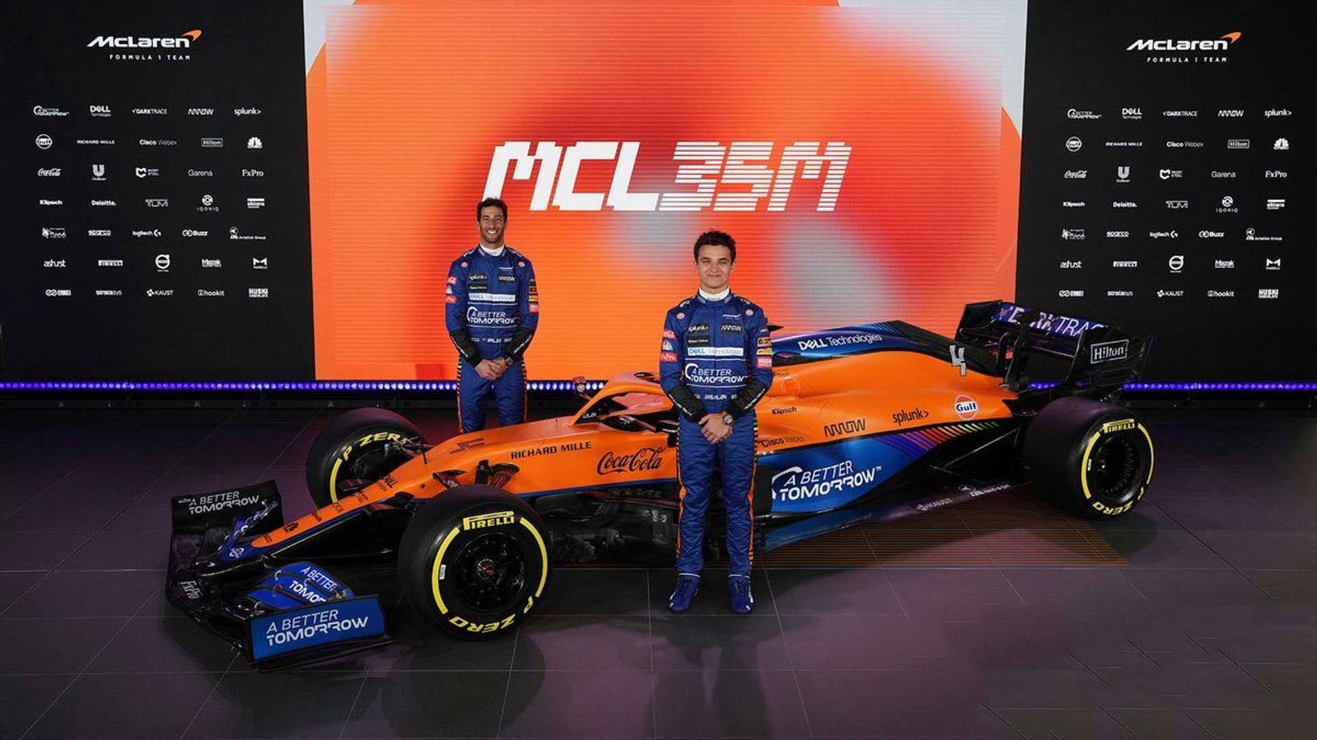 دنیل ریکیاردو و لندو نوریس رانندگان تیم فرمول یک مک لارن / Mclaren