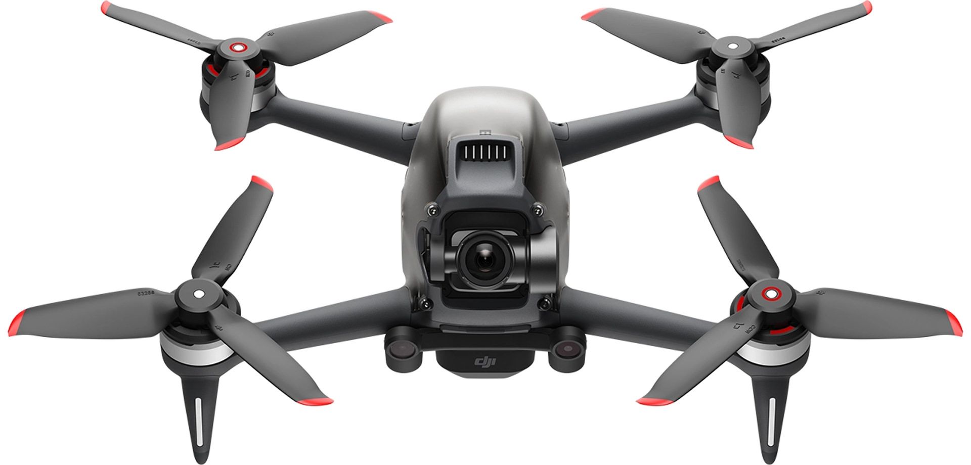 پهپاد اول شخص DJI FPV از نمای جلو در حالت خاموش