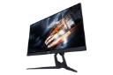 نمای جلو زاویه دار مانیتور گیگابایت آروس 25 اینچ مدل KD25F رنگ مشکی