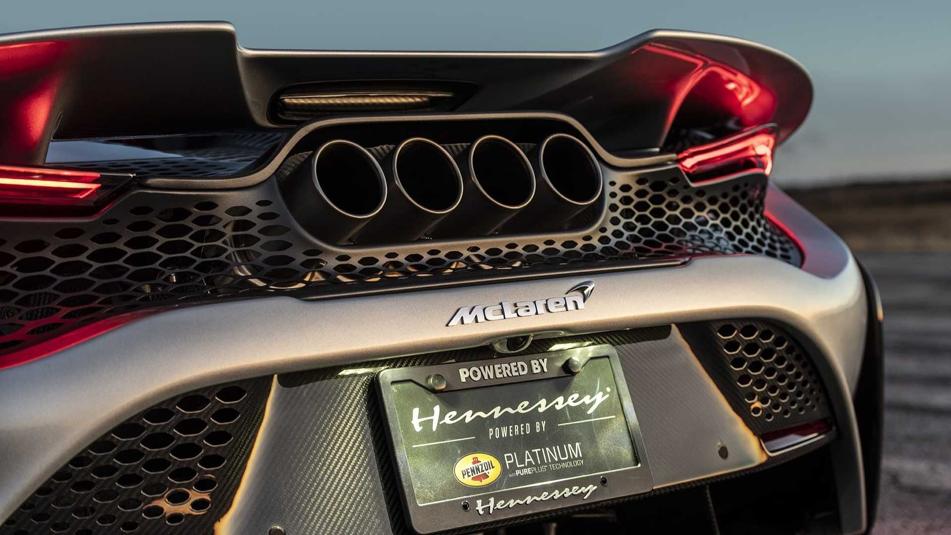 داشبورد ابرخودرو مک لارن 765 ال تی / McLaren 765LT  با تیونینگ هنسی / Hennessey 