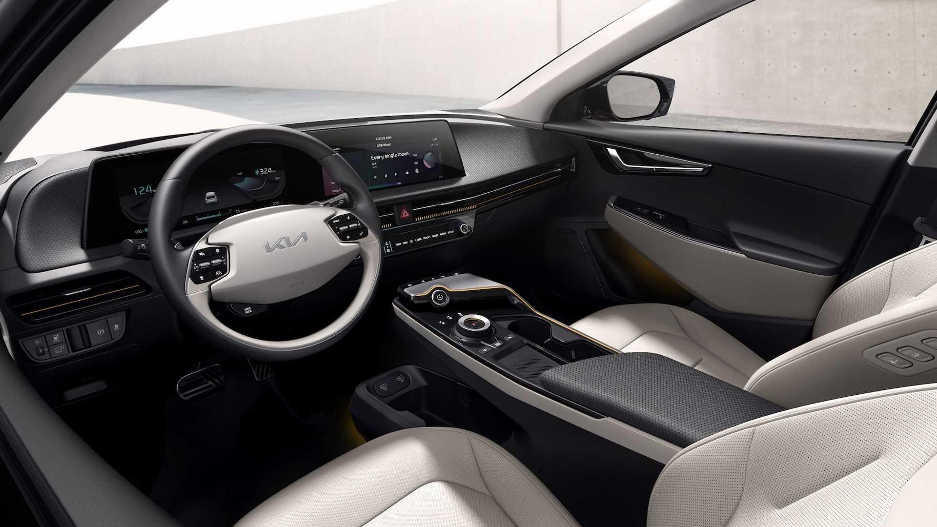 Kia EV6 کیا برقی فرمان و داشبورد