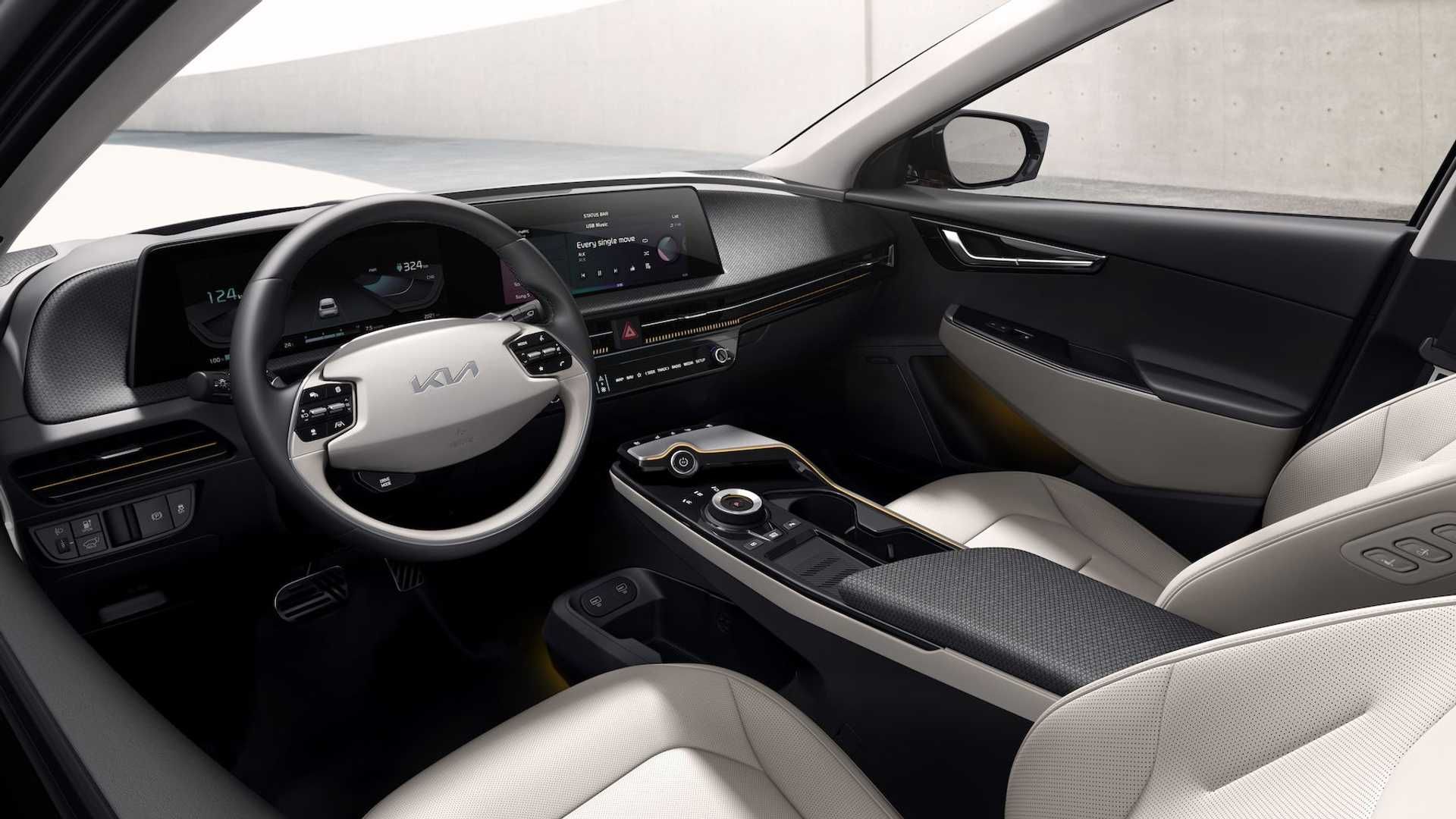 Kia EV6 کیا برقی فرمان و داشبورد