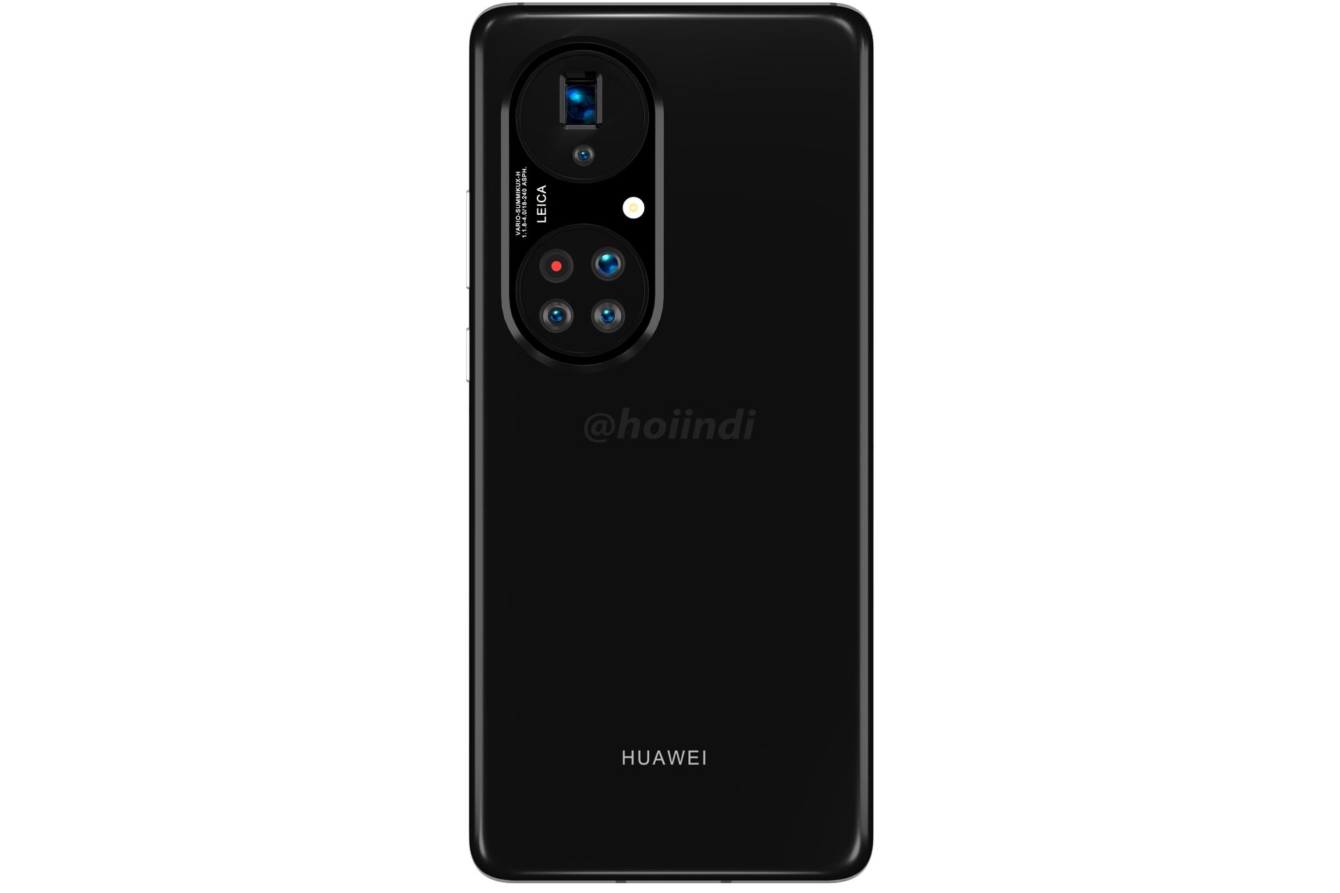رندر فاش شده هواوی پی 50 پرو پلاس / Huawei P50 Pro+ نمای پشتی مشکی