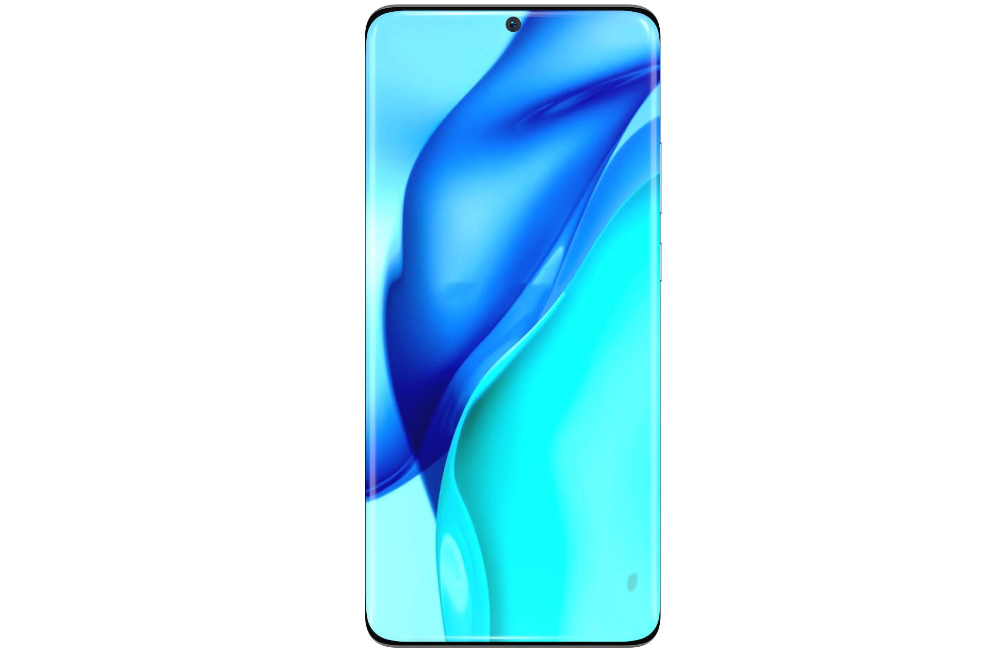 نمایشگر نمای جلو هواوی پی 50 پرو پلاس / Huawei P50 Pro+ رندر فاش شده