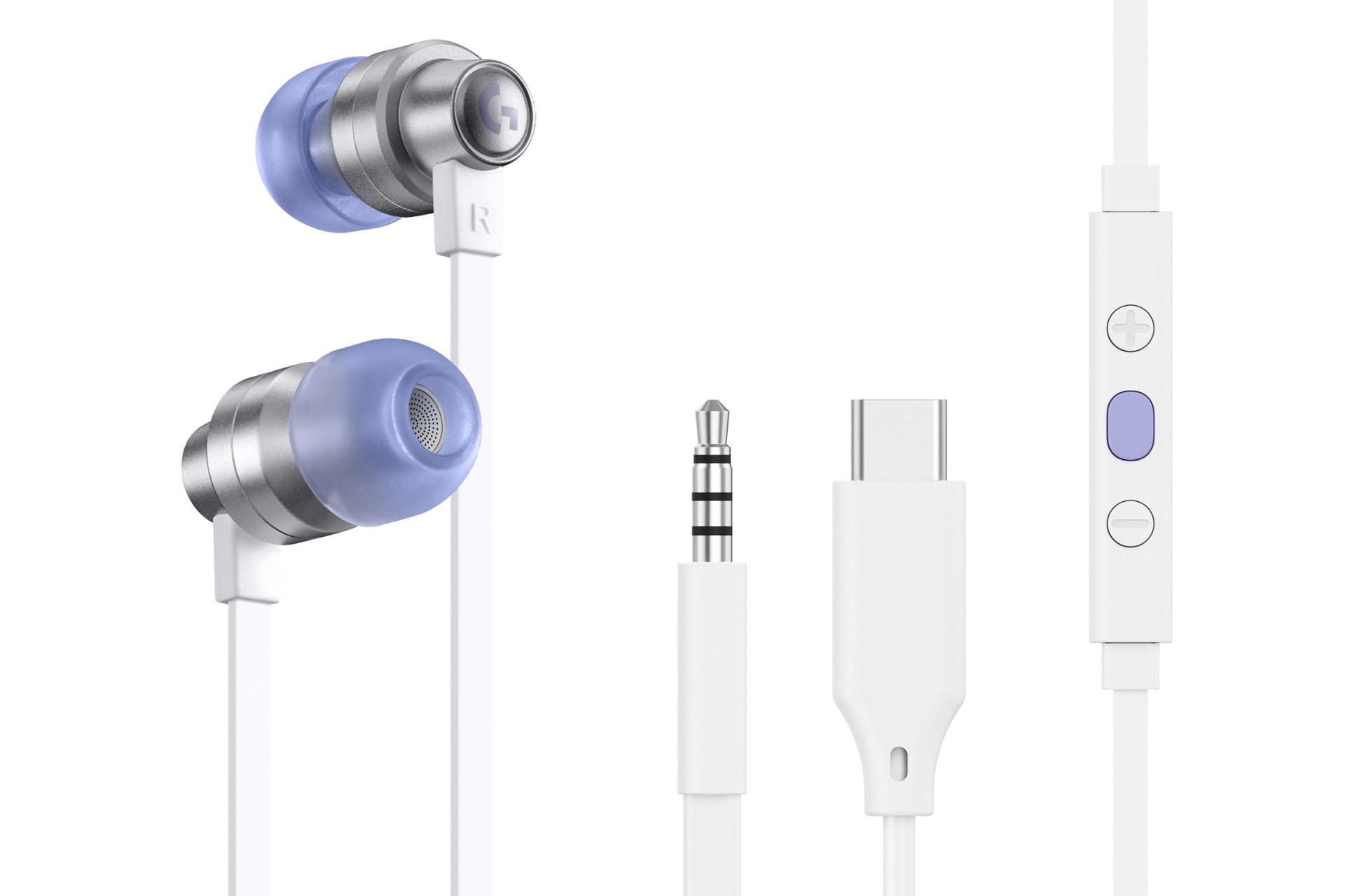 هدفون لاجیتک G333 مدل سفید با چک هدفون و درگاه USB-C