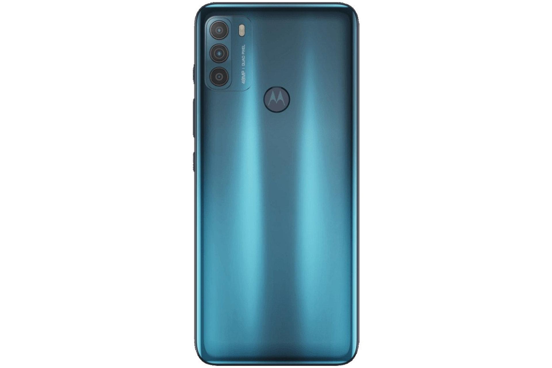 نمای پشت مدل سبز موتورولا موتو G50