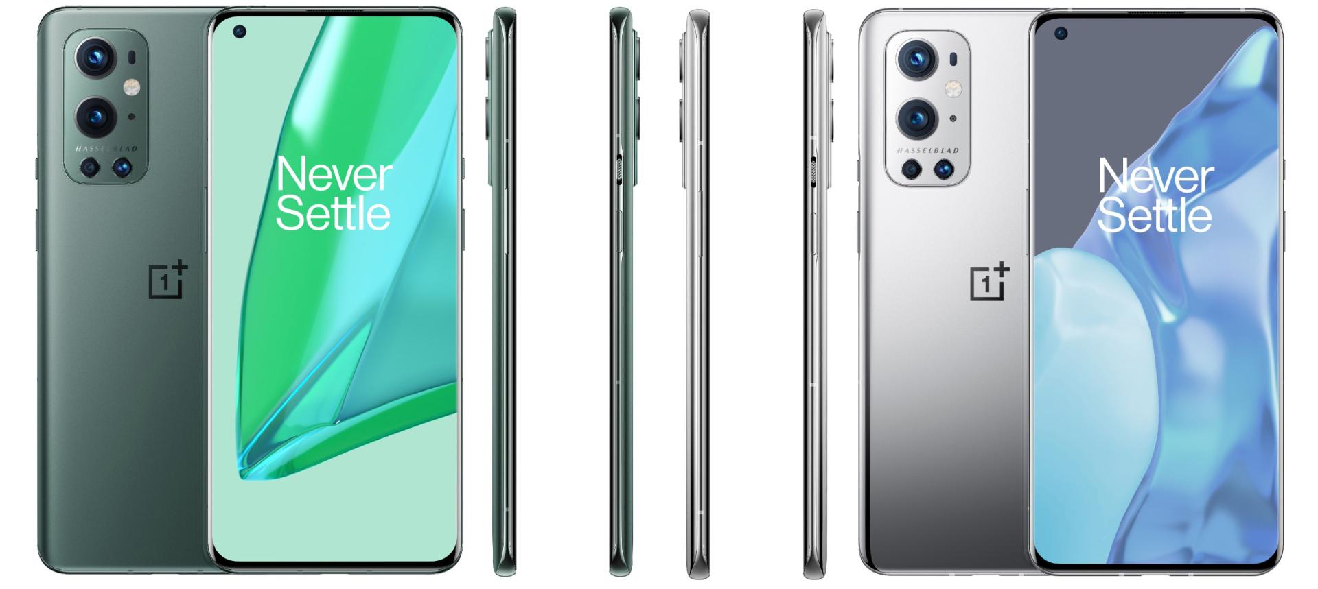 رندر های جدید وان پلاس 9 پرو / OnePlus 9 Pro در رنگ سبز و نقره ای از تمام زاویه ها