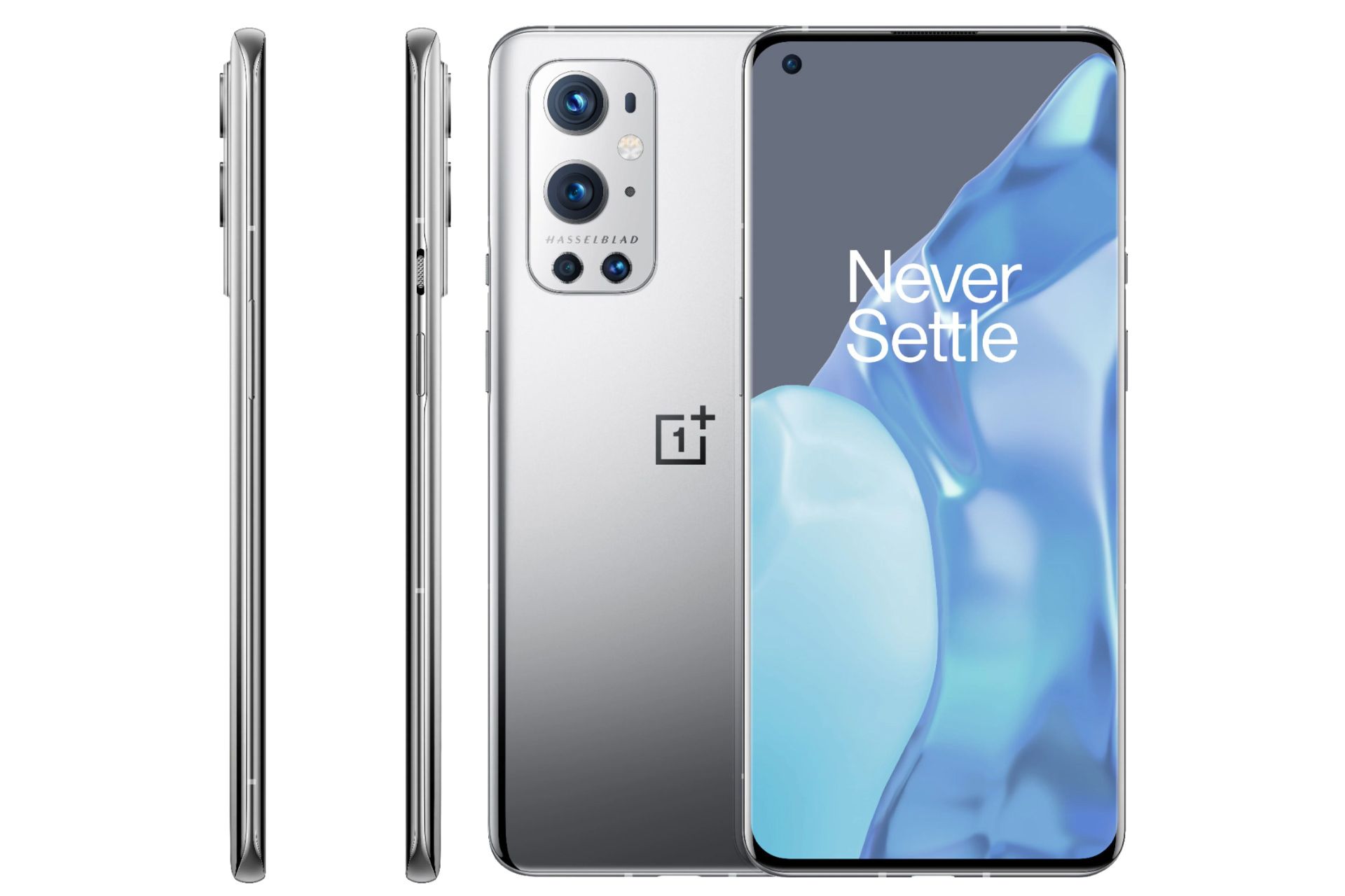 گوشی وان پلاس 9 پرو / OnePlus 9 Pro رنگ نقره ای تمام زاویه ها
