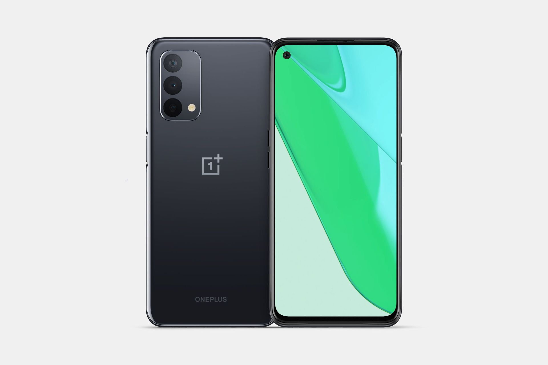 نمایشگر و پنل پشتی مدل مشکی رندر فاش شده وان پلاس نورد ان وان / OnePlus Nord N1