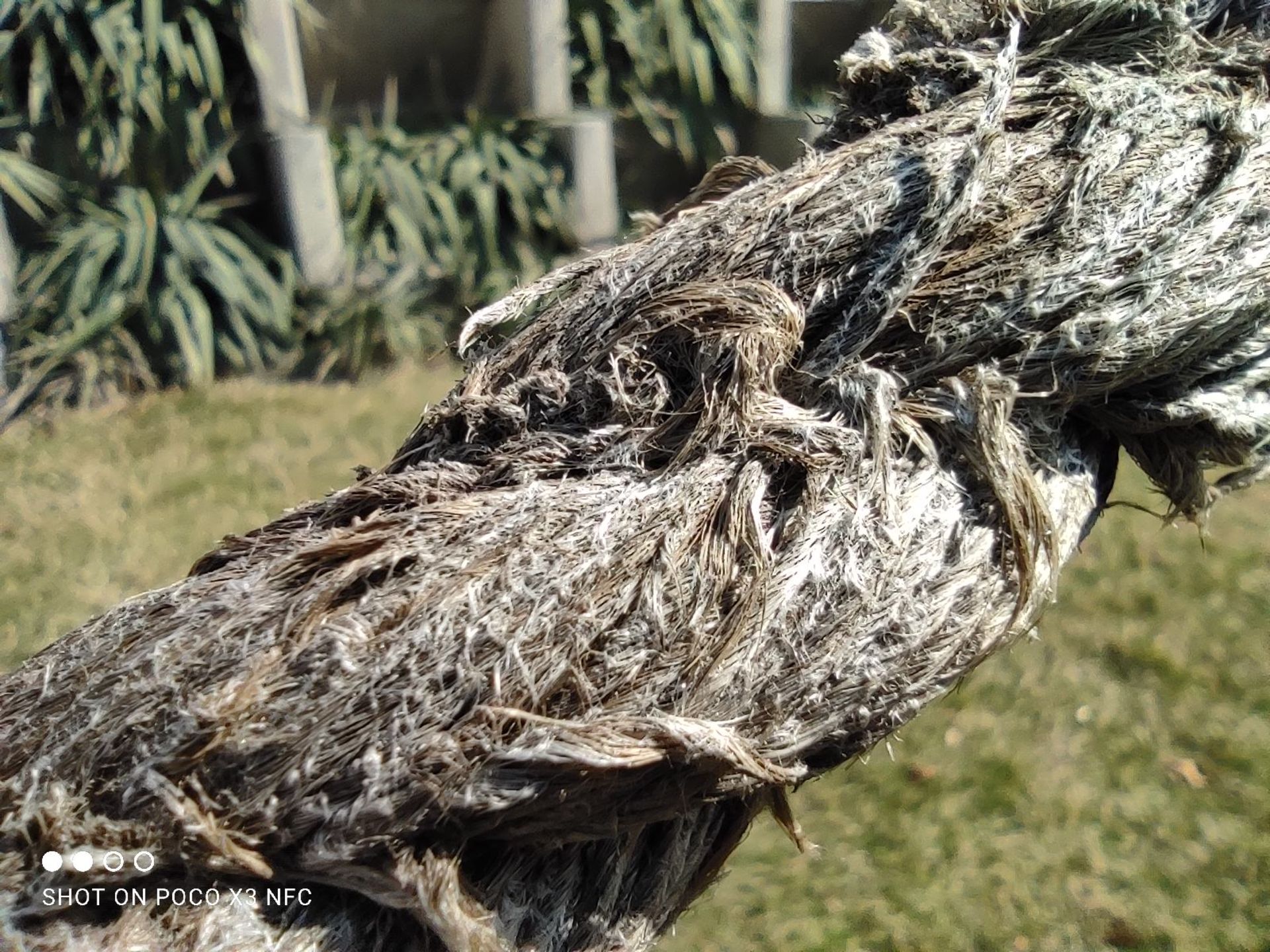 نمونه عکس دوربین ماکرو پوکو X3 - عکس نمای نزدیک از بافت یک طناب