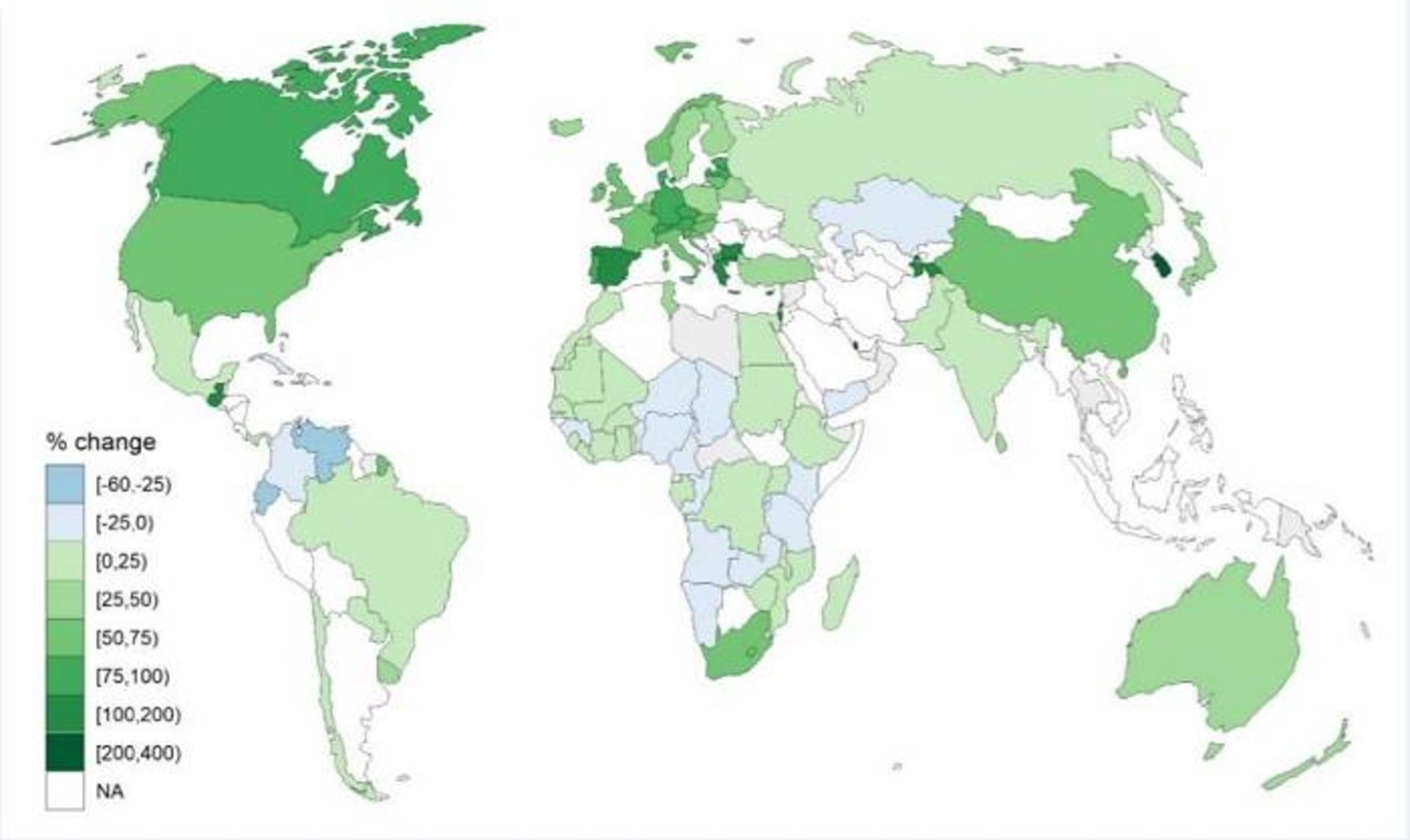 تغییر در نرخ زایمان دوقلو