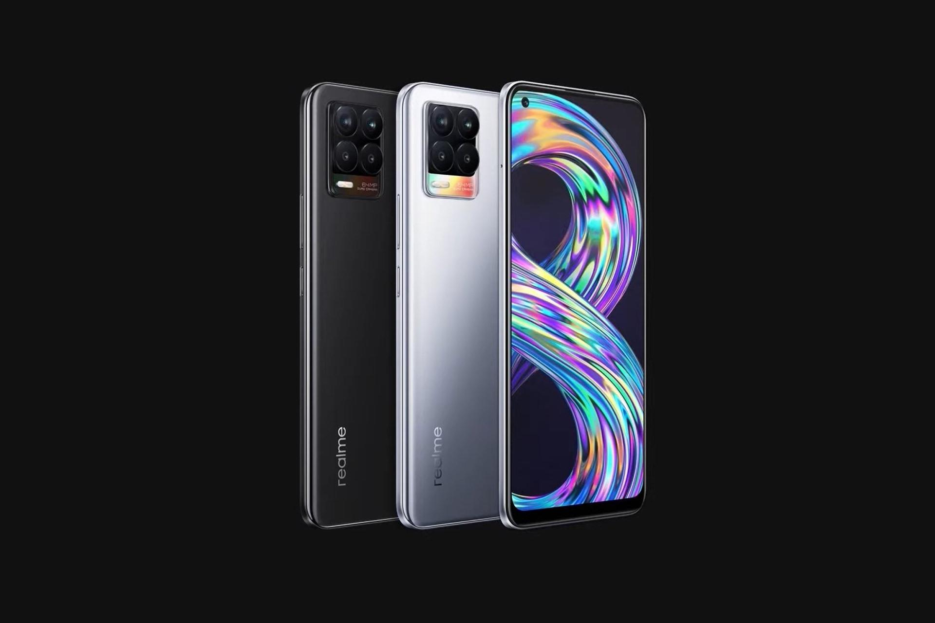 نمایشگر و پنل پشتی ریلمی 8 / Realme 8 در دو رنگ