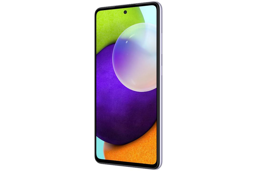نمای سه رخ نمایشگر گلکسی ای 52 / Galaxy A52 سامسونگ