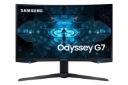 نمای جلو مانیتور ادیسه جی 7 32 اینچی سامسونگ مدل C32G75T رنگ مشکی