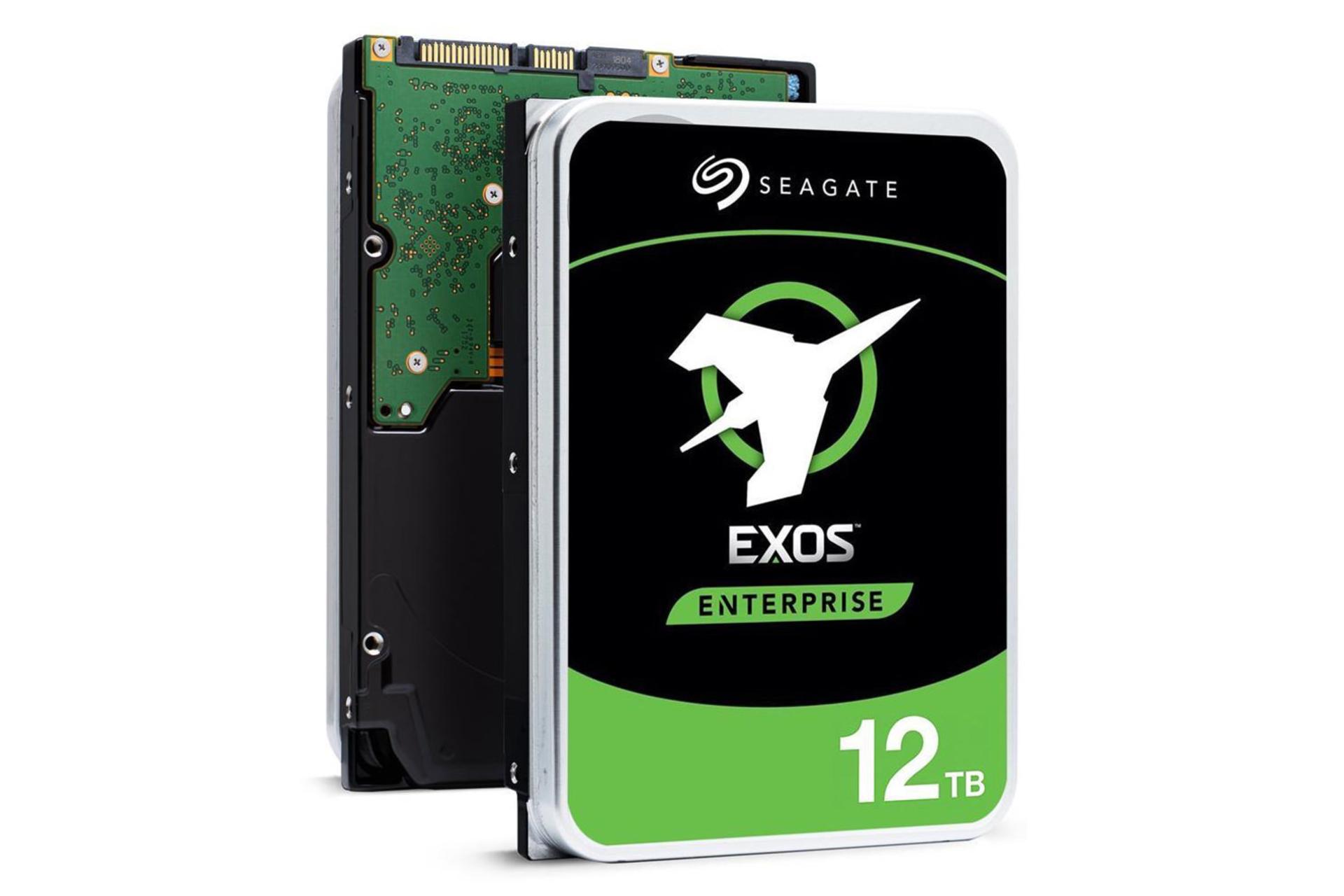 نمای جلو هارد دیسک سیگیت Exos X16 ST12000NM001G ظرفیت 12 ترابایت