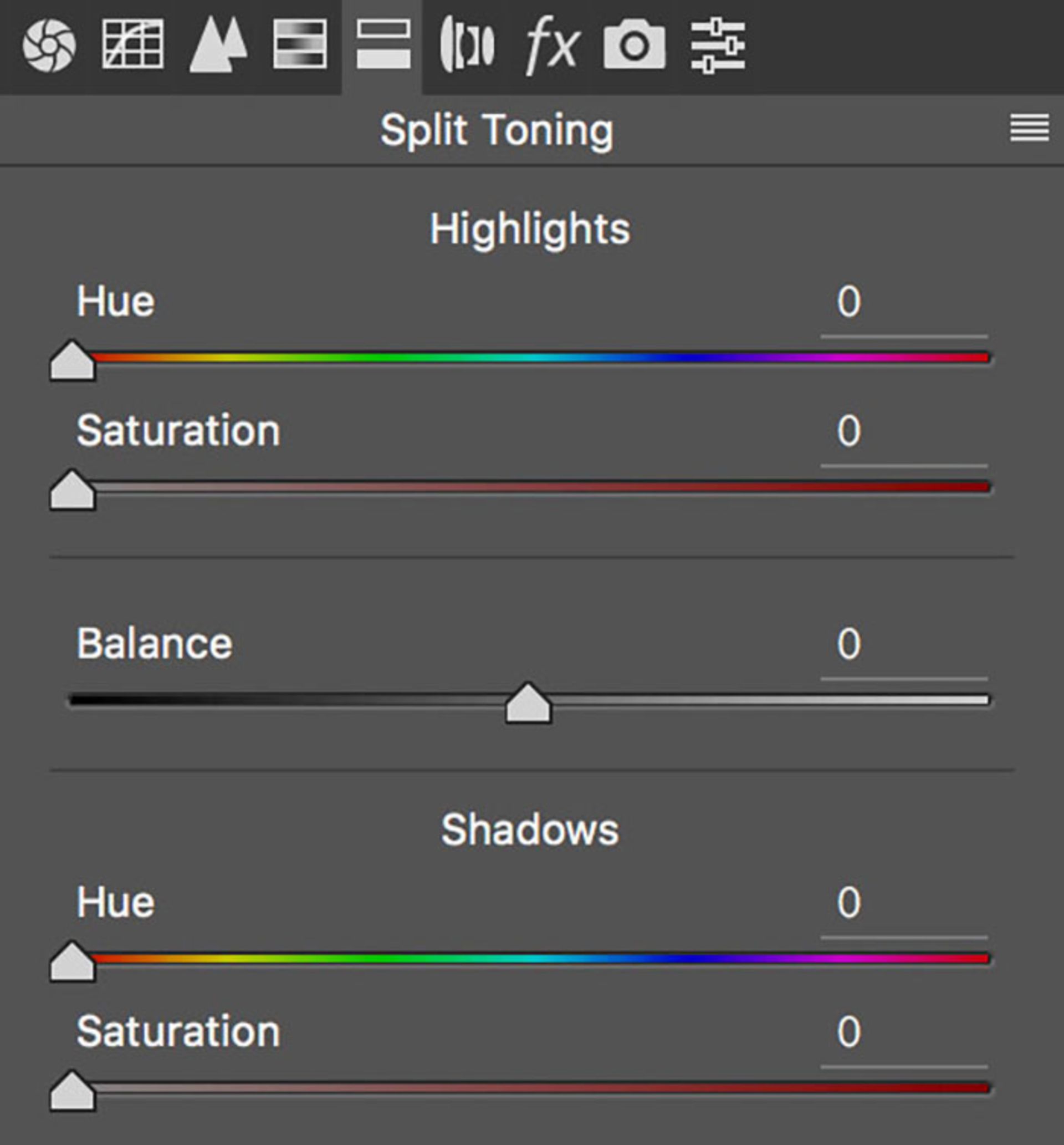 split toning