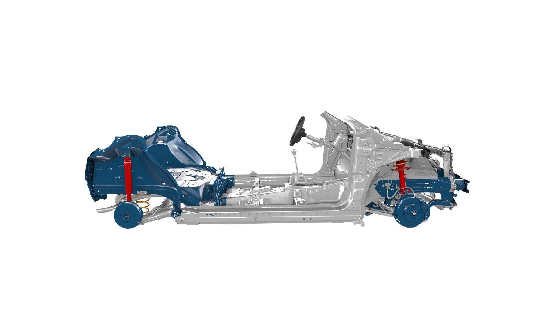 نمای جانبی پلتفرم خودروی کوچک تویوتا / Toyota 