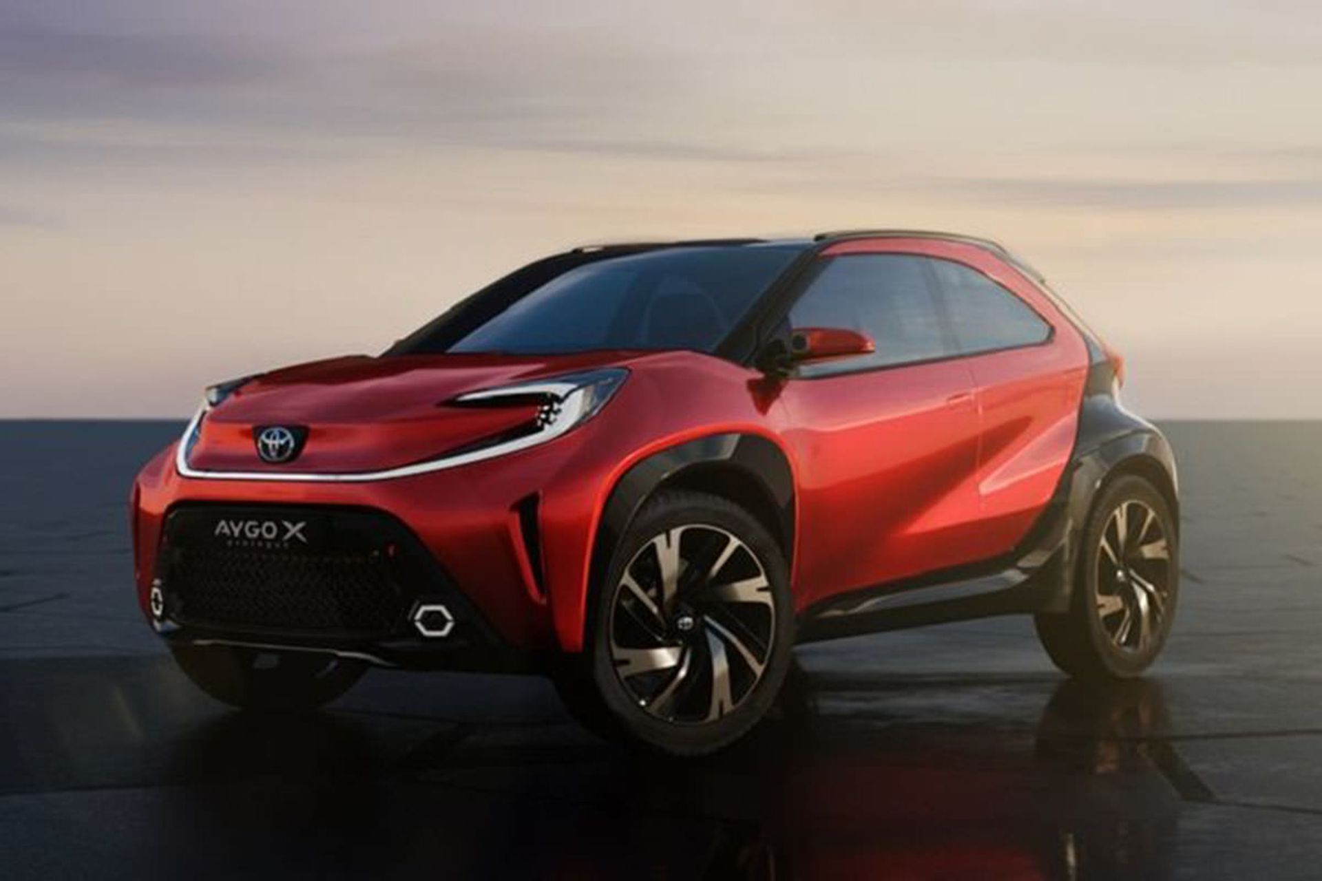 تویوتا آیگو کراس / Toyota Aygo قرمز رنگ
