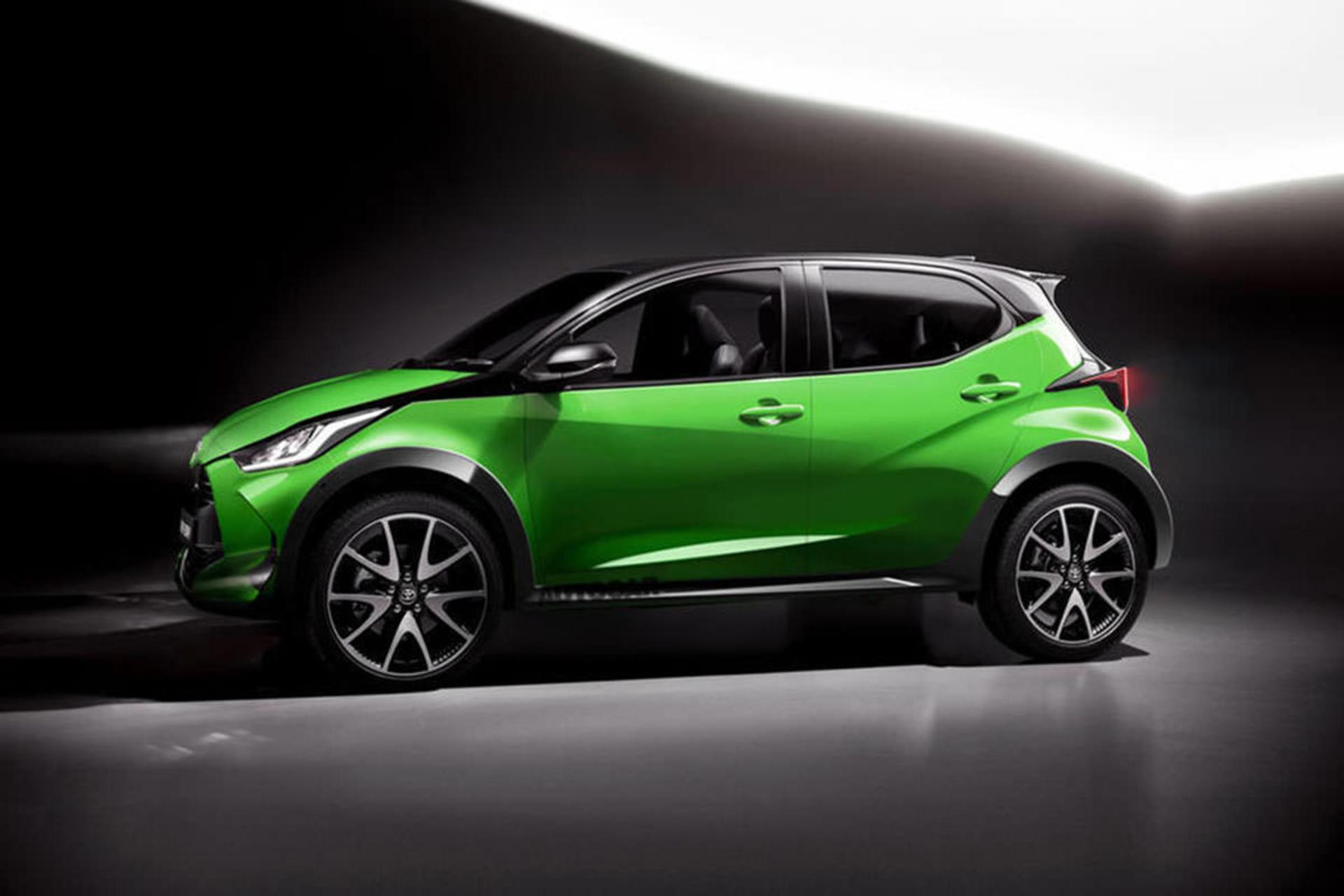 رندر تویوتا آیگو / Toyota Aygo سبز رنگ