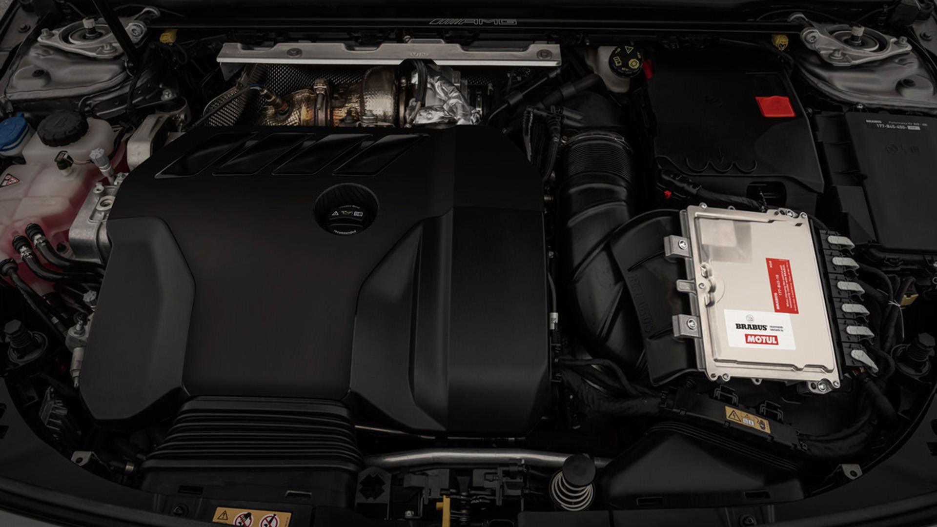 پیشرانه مرسدس آ ام گ تیونینگ برابوس / Brabus Mercedes-AMG A45 S نقره ای رنگ
