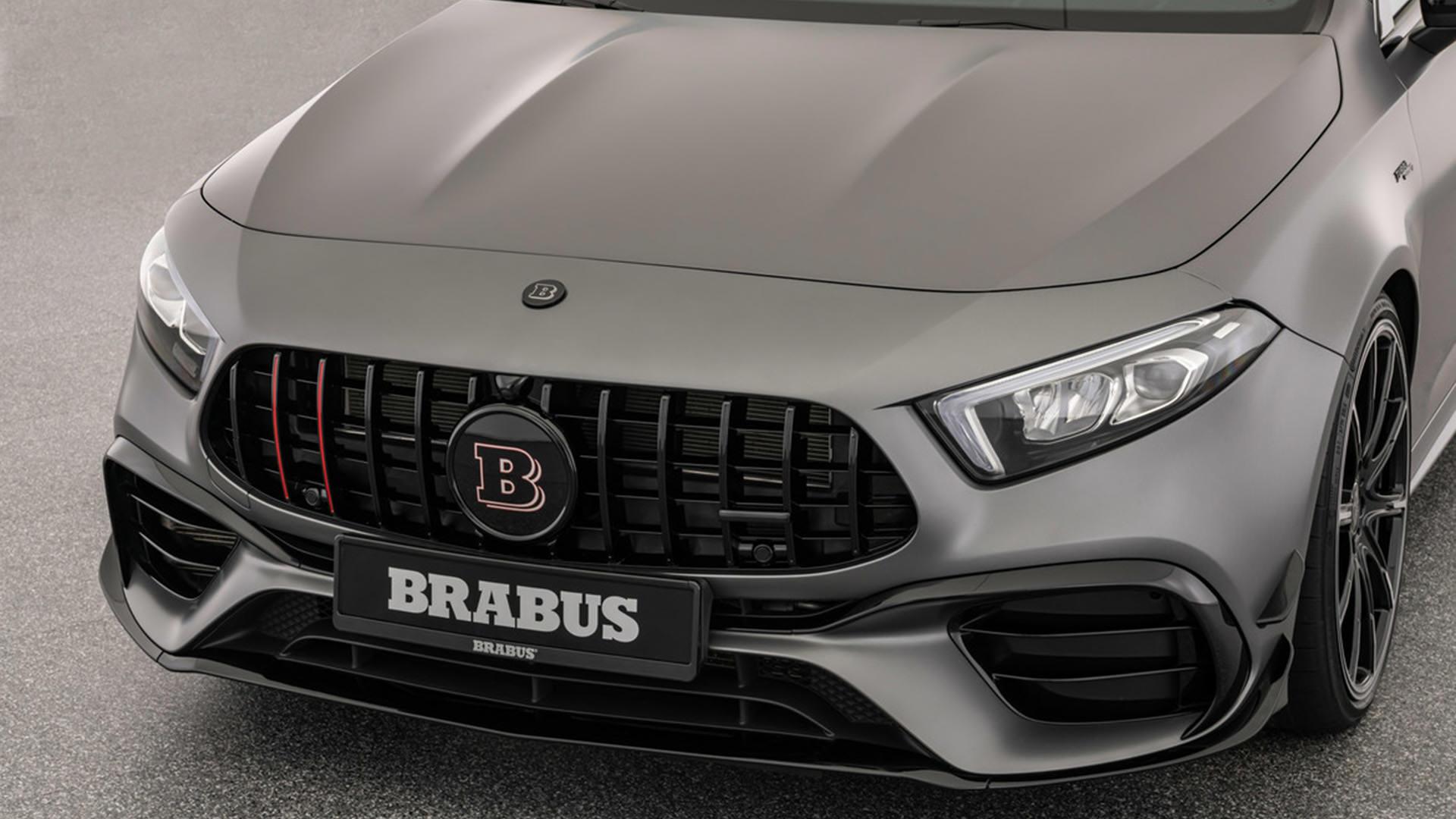جلوپنجره مرسدس آ ام گ تیونینگ برابوس / Brabus Mercedes-AMG A45 S نقره ای رنگ