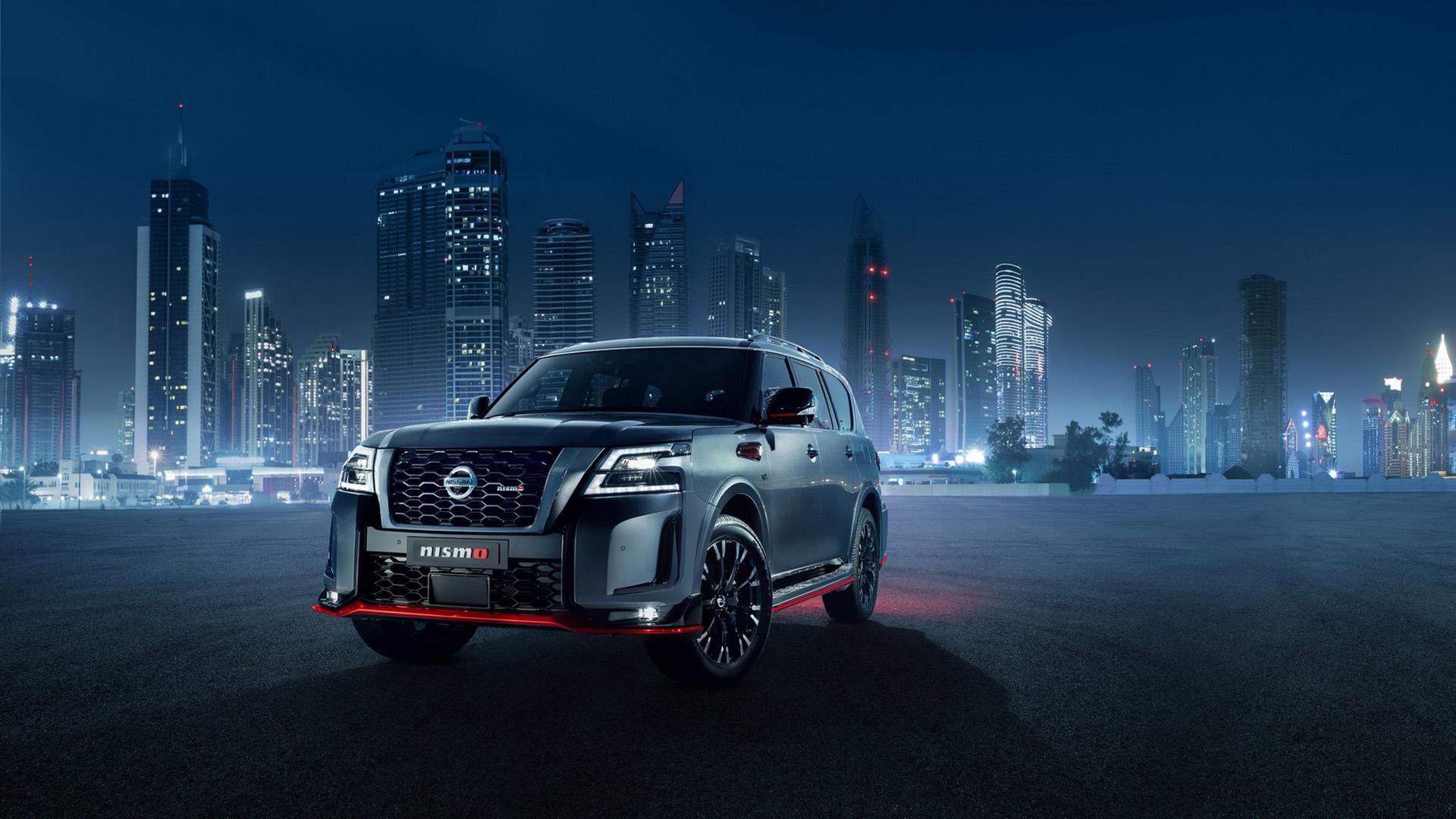 نمای جلو شاسی بلند نیسان پاترول نیسمو / 2021 Nissan Patrol Nismo SUV